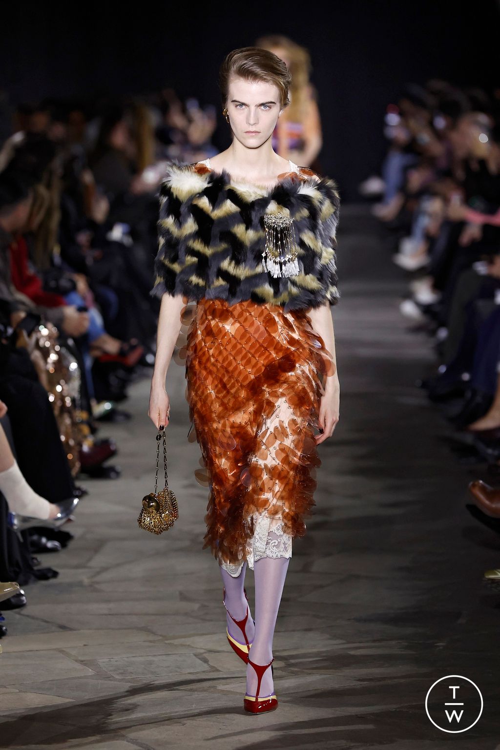 Fashion Week Paris Fall/Winter 2026 look 22 from the Rabanne collection 女装