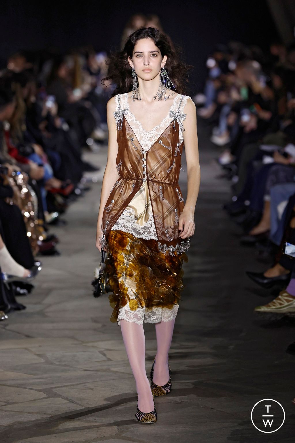 Fashion Week Paris Fall/Winter 2026 look 24 from the Rabanne collection womenswear