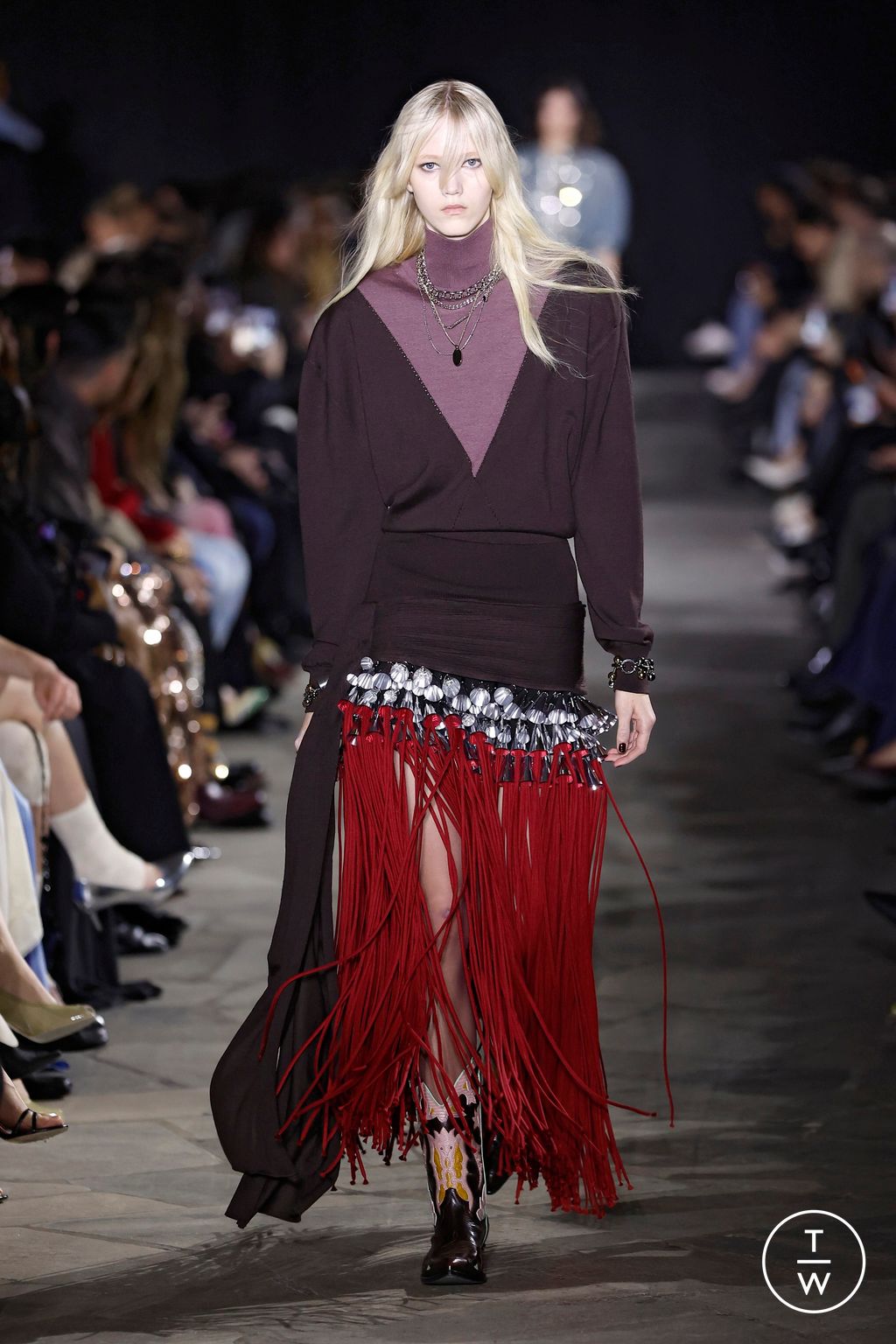 Fashion Week Paris Fall/Winter 2026 look 31 de la collection Rabanne womenswear