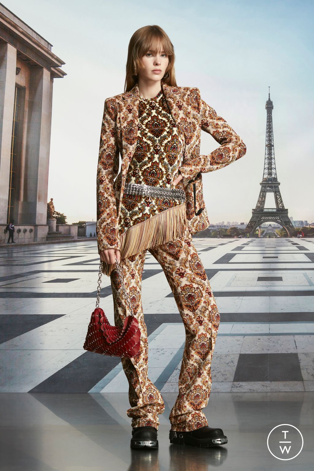 Fashion Week Paris Resort 2024 look 19 de la collection Rabanne womenswear