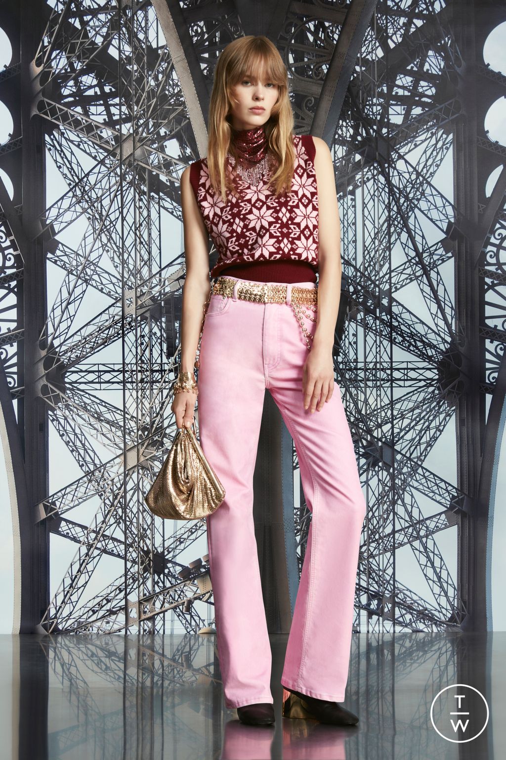 Fashion Week Paris Resort 2024 look 9 de la collection Rabanne womenswear