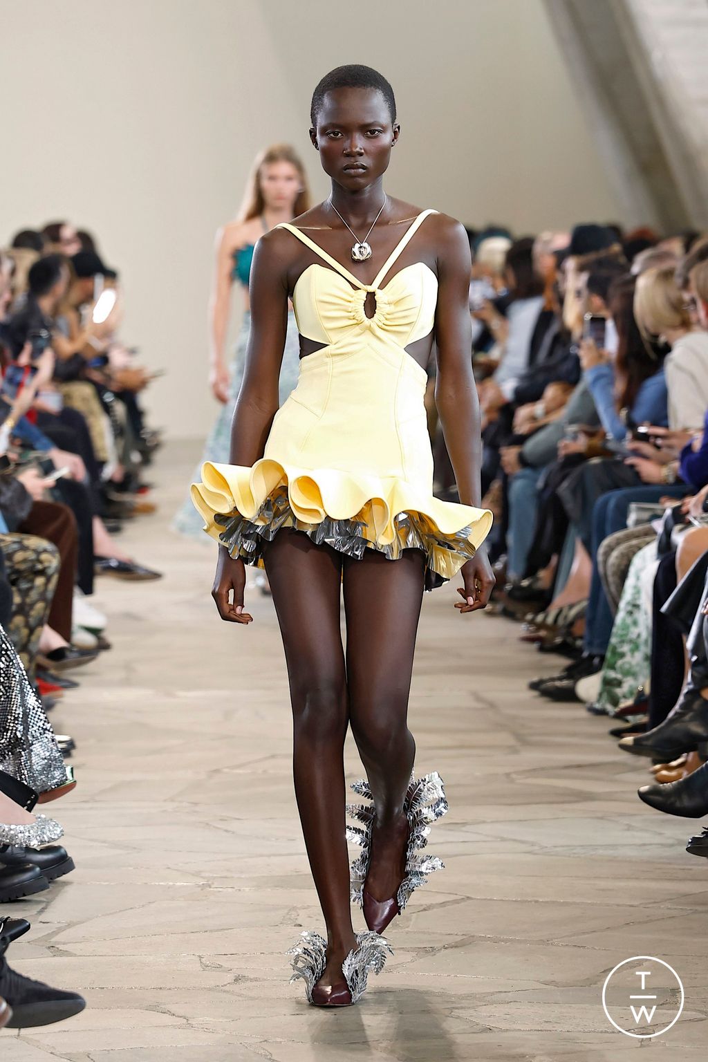 Fashion Week Paris Spring/Summer 2026 look 5 from the Rabanne collection womenswear