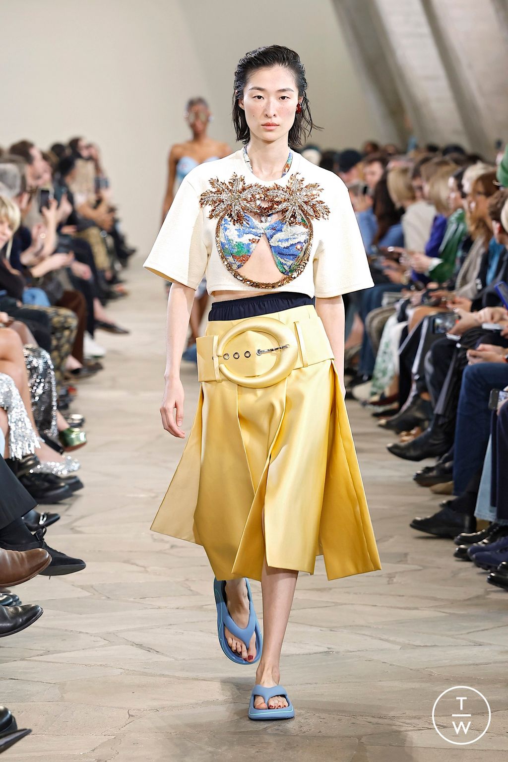 Fashion Week Paris Spring/Summer 2026 look 12 from the Rabanne collection womenswear