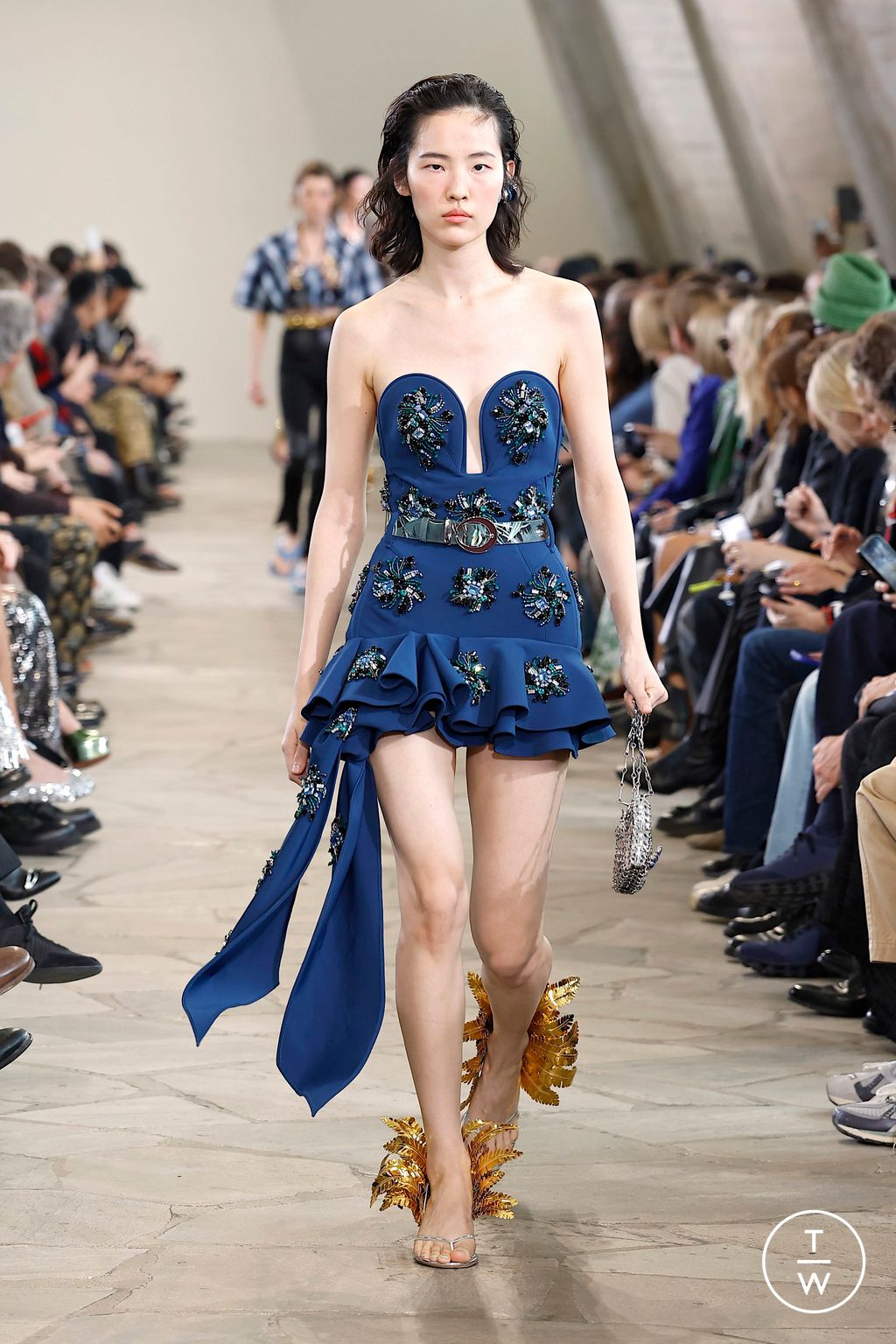 Fashion Week Paris Spring/Summer 2026 look 25 from the Rabanne collection womenswear