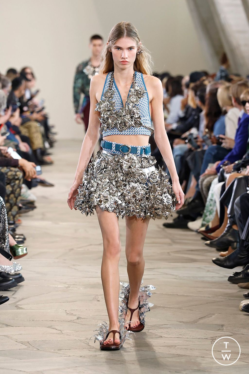 Fashion Week Paris Spring/Summer 2026 look 30 from the Rabanne collection womenswear