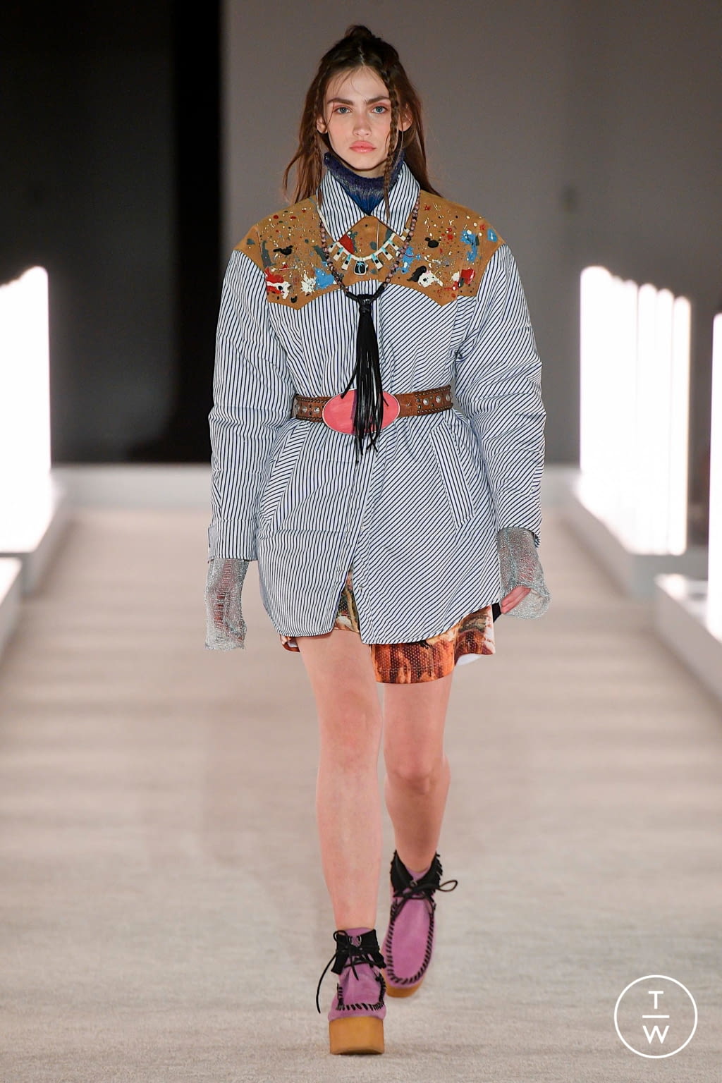 Fashion Week New York Fall/Winter 2020 look 3 from the Palm Angels collection womenswear