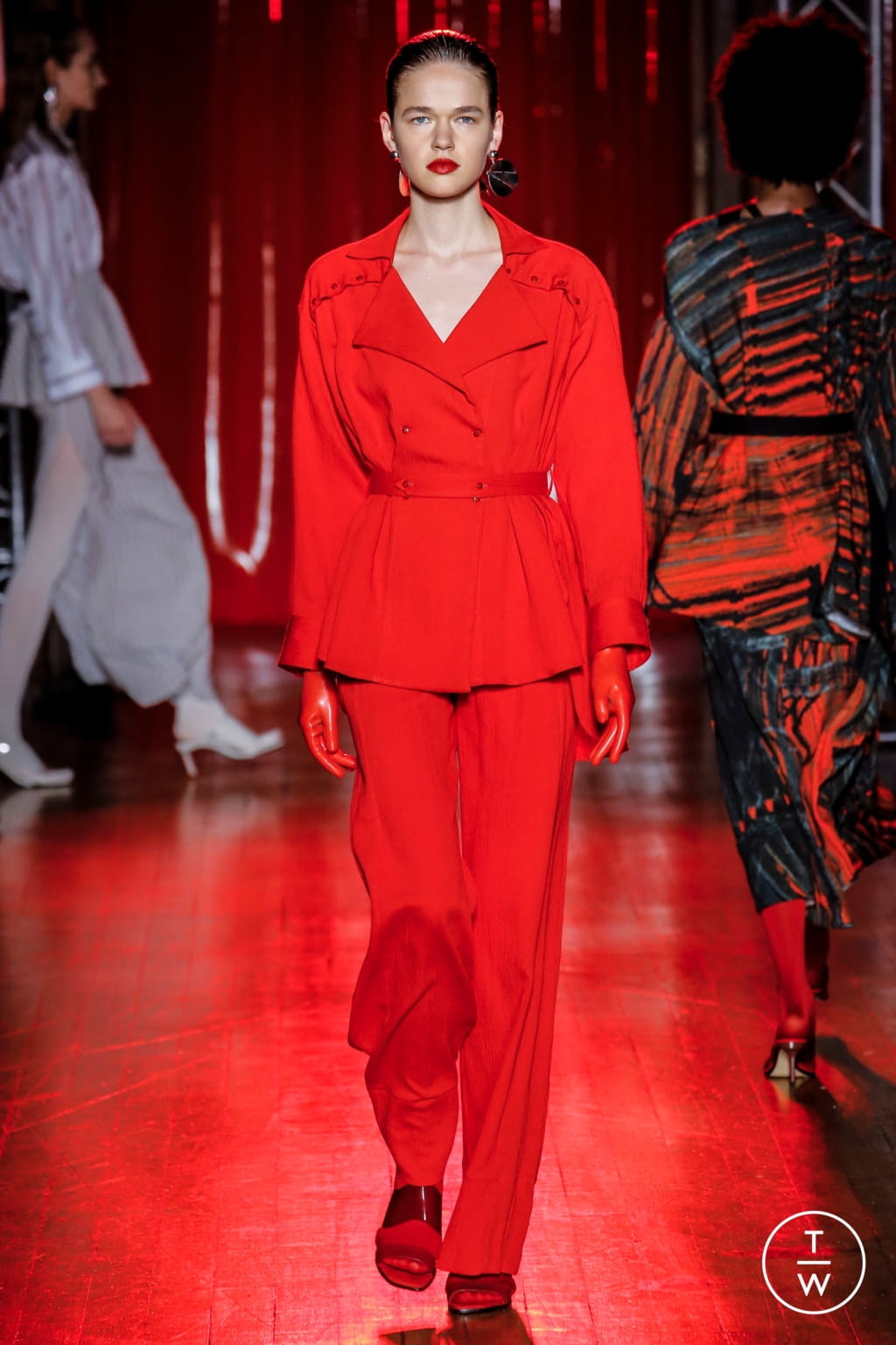 Fashion Week London Spring/Summer 2019 look 10 from the Palmer Harding collection 女装