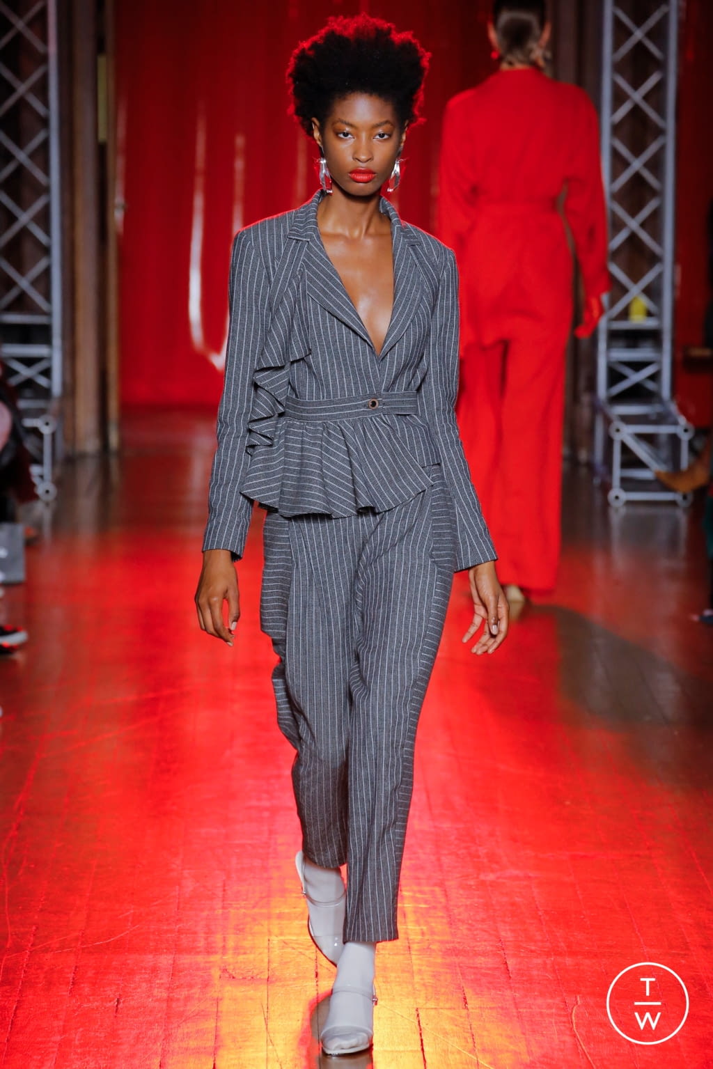 Fashion Week London Spring/Summer 2019 look 14 from the Palmer Harding collection womenswear