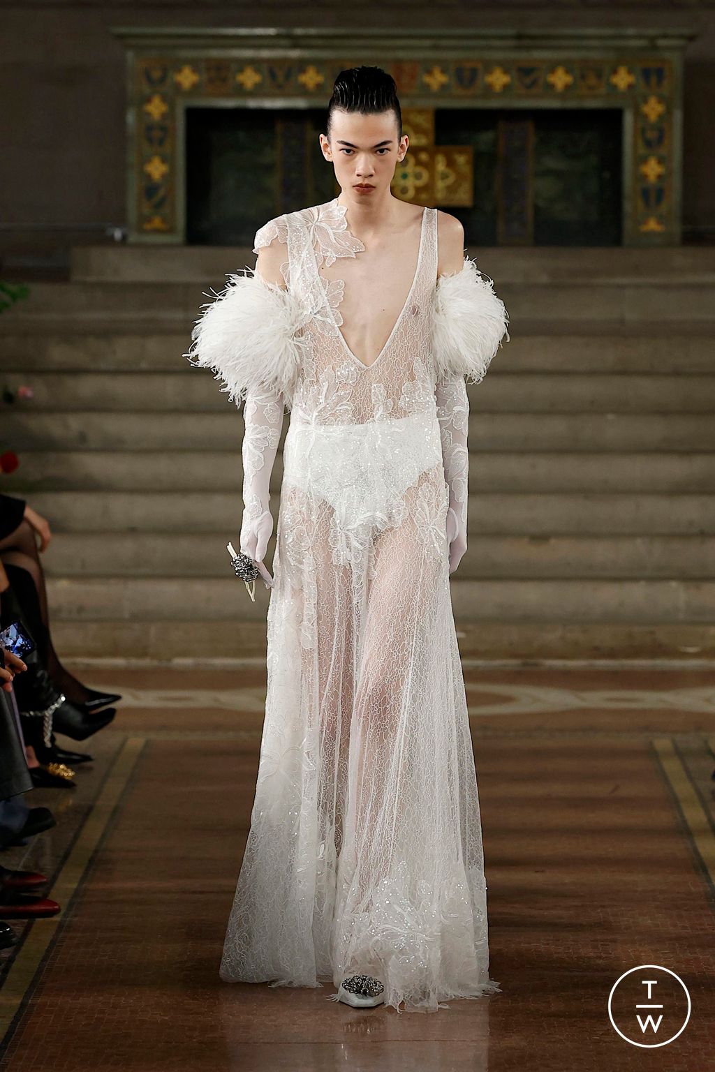 Fashion Week New York Spring-Summer 2025 look 44 from the Palomo Spain collection womenswear
