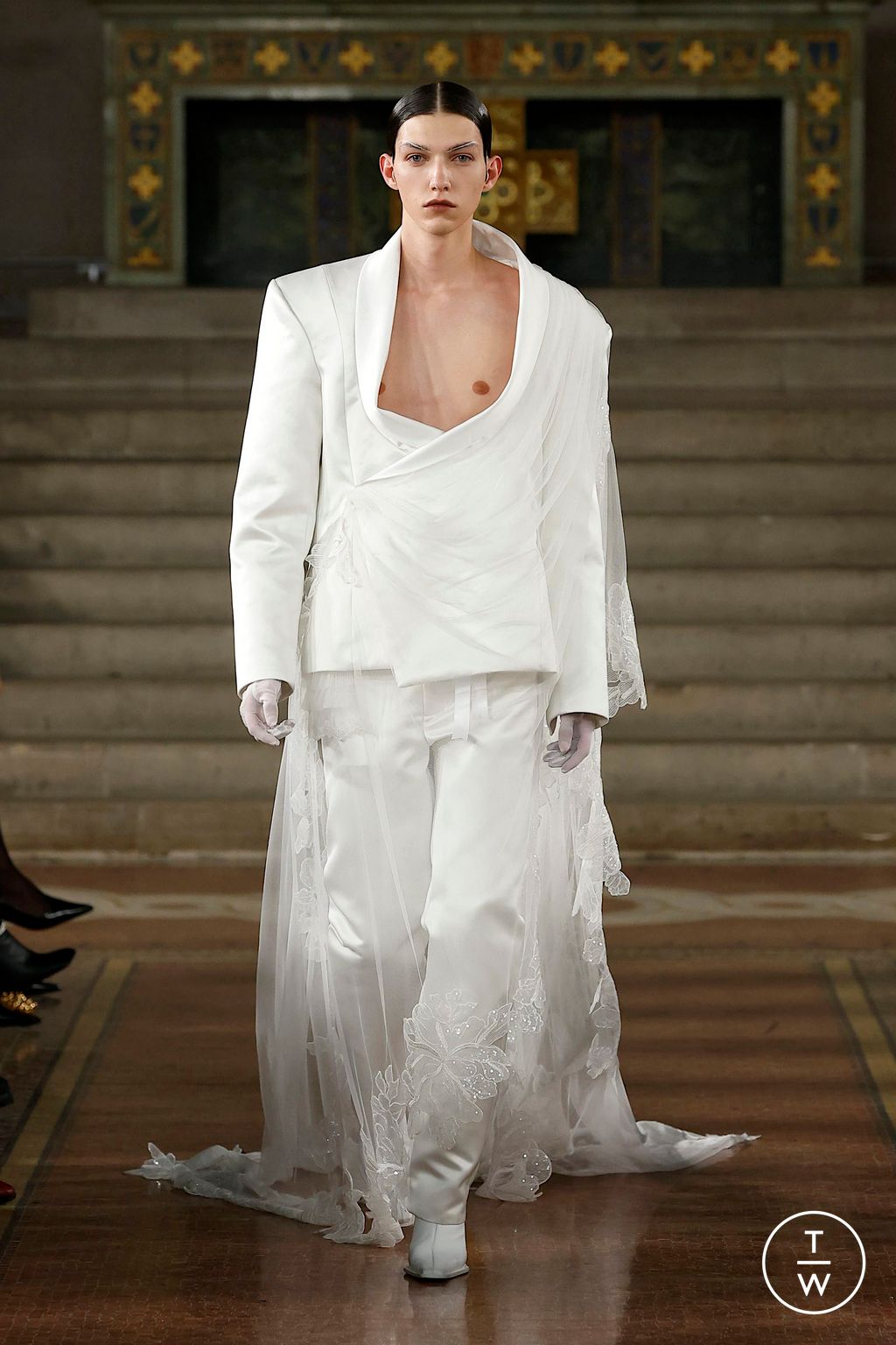 Fashion Week New York Spring-Summer 2025 look 45 from the Palomo Spain collection womenswear