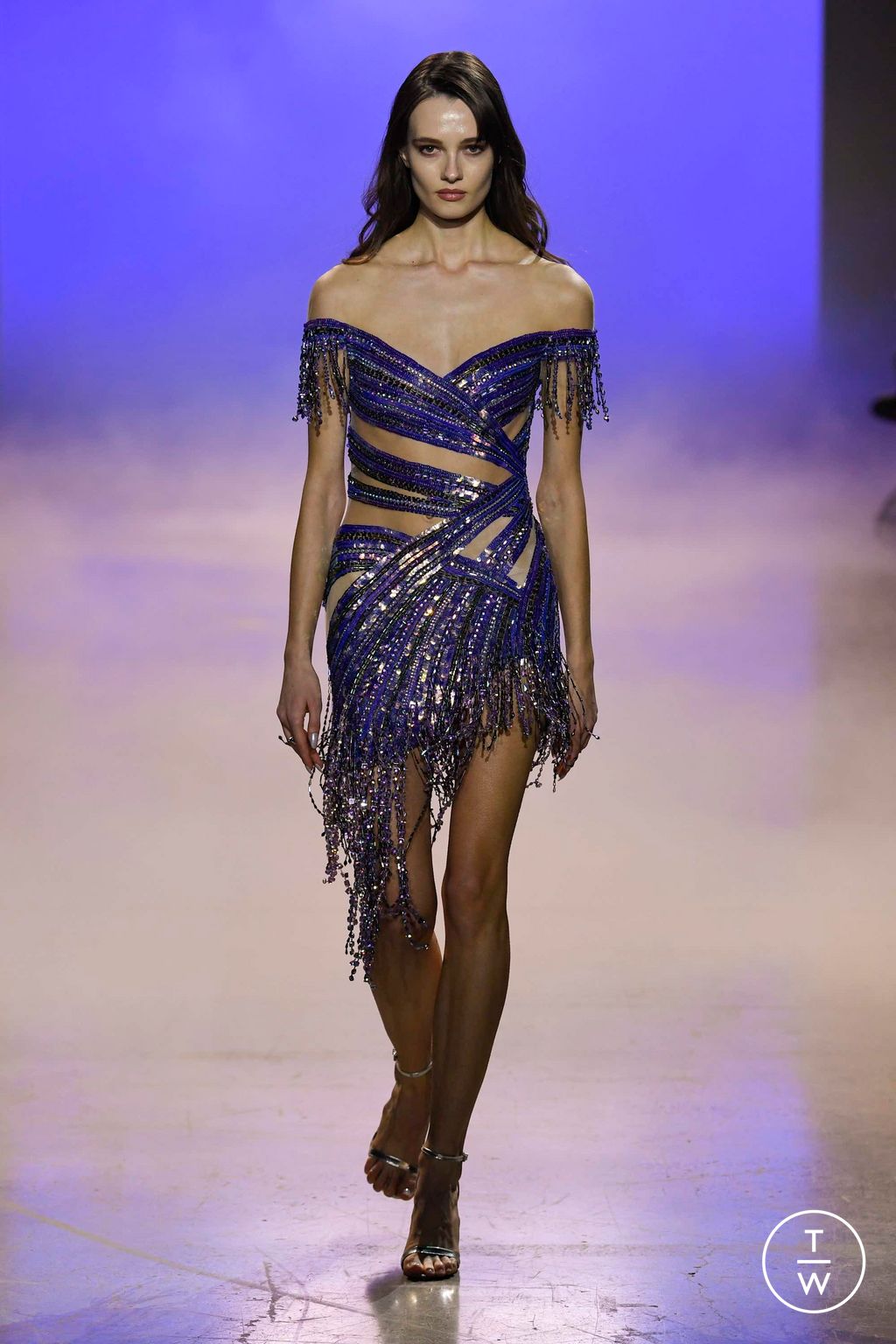 Fashion Week New York Fall/Winter 2023 look 1 de la collection Pamella Roland womenswear