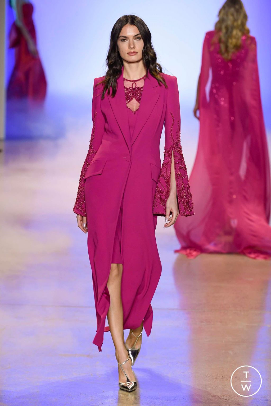 Fashion Week New York Fall/Winter 2023 look 9 de la collection Pamella Roland womenswear