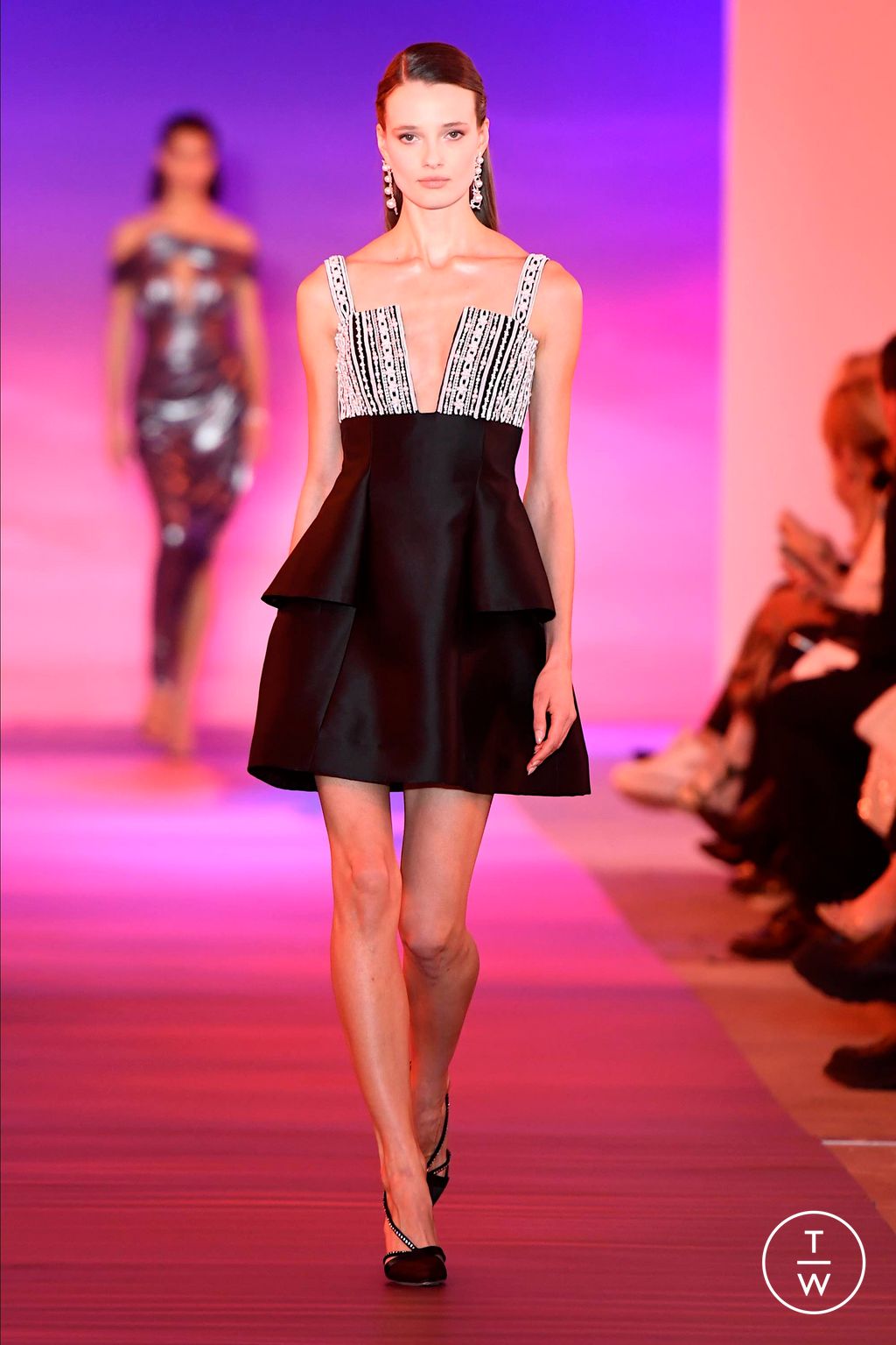 Fashion Week New York Fall/Winter 2024 look 3 from the Pamella Roland collection womenswear