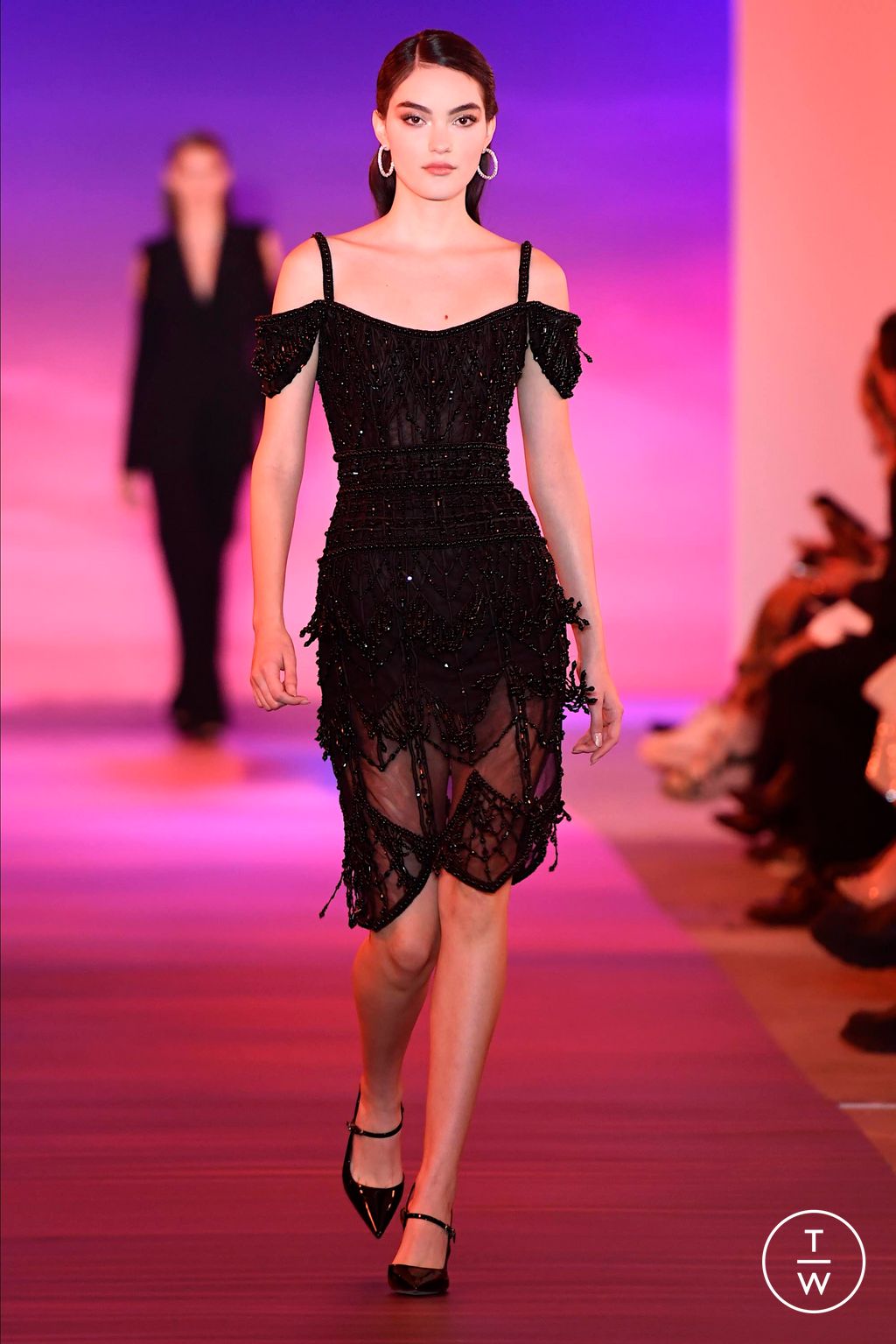 Fashion Week New York Fall/Winter 2024 look 7 de la collection Pamella Roland womenswear