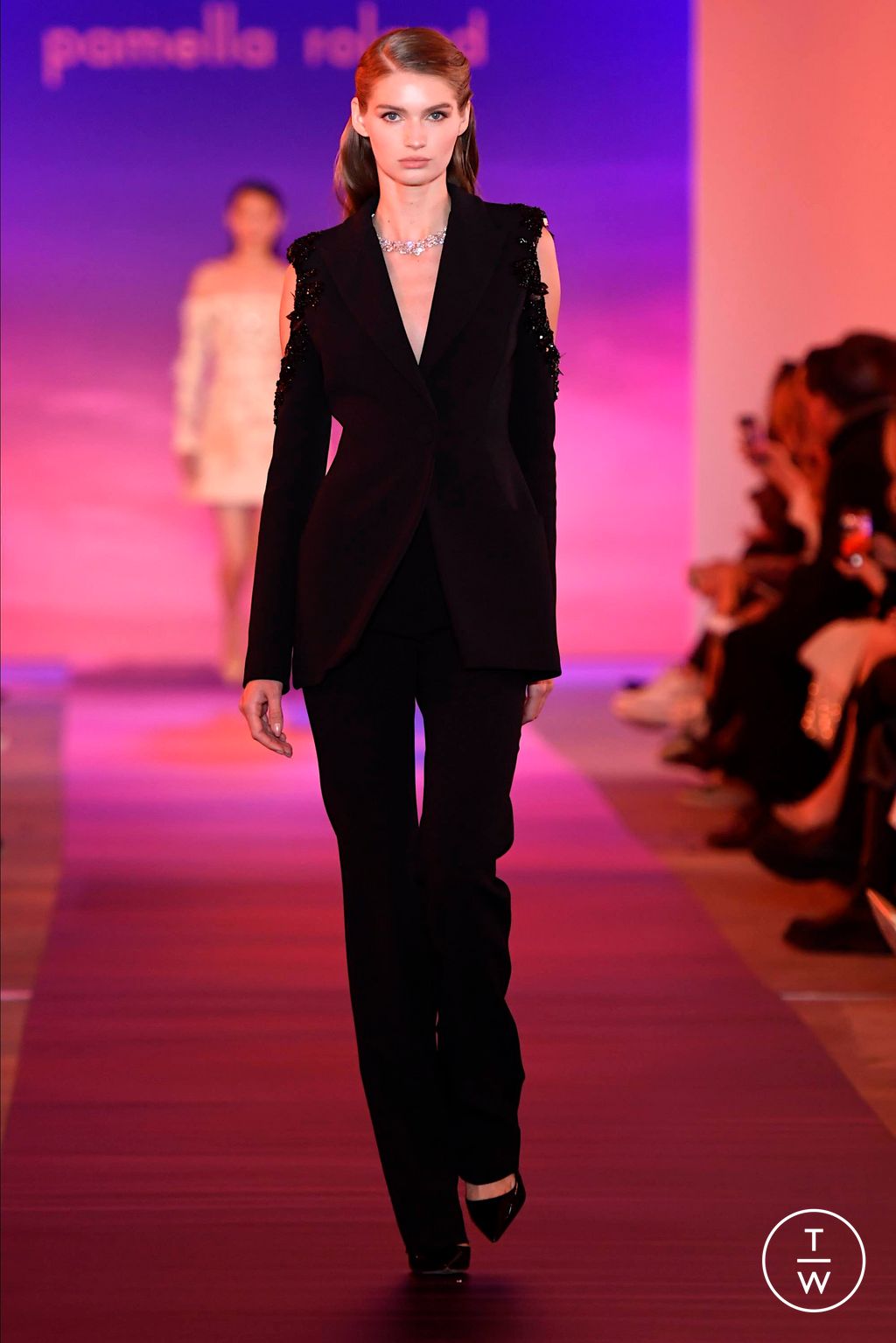 Fashion Week New York Fall/Winter 2024 look 8 from the Pamella Roland collection womenswear