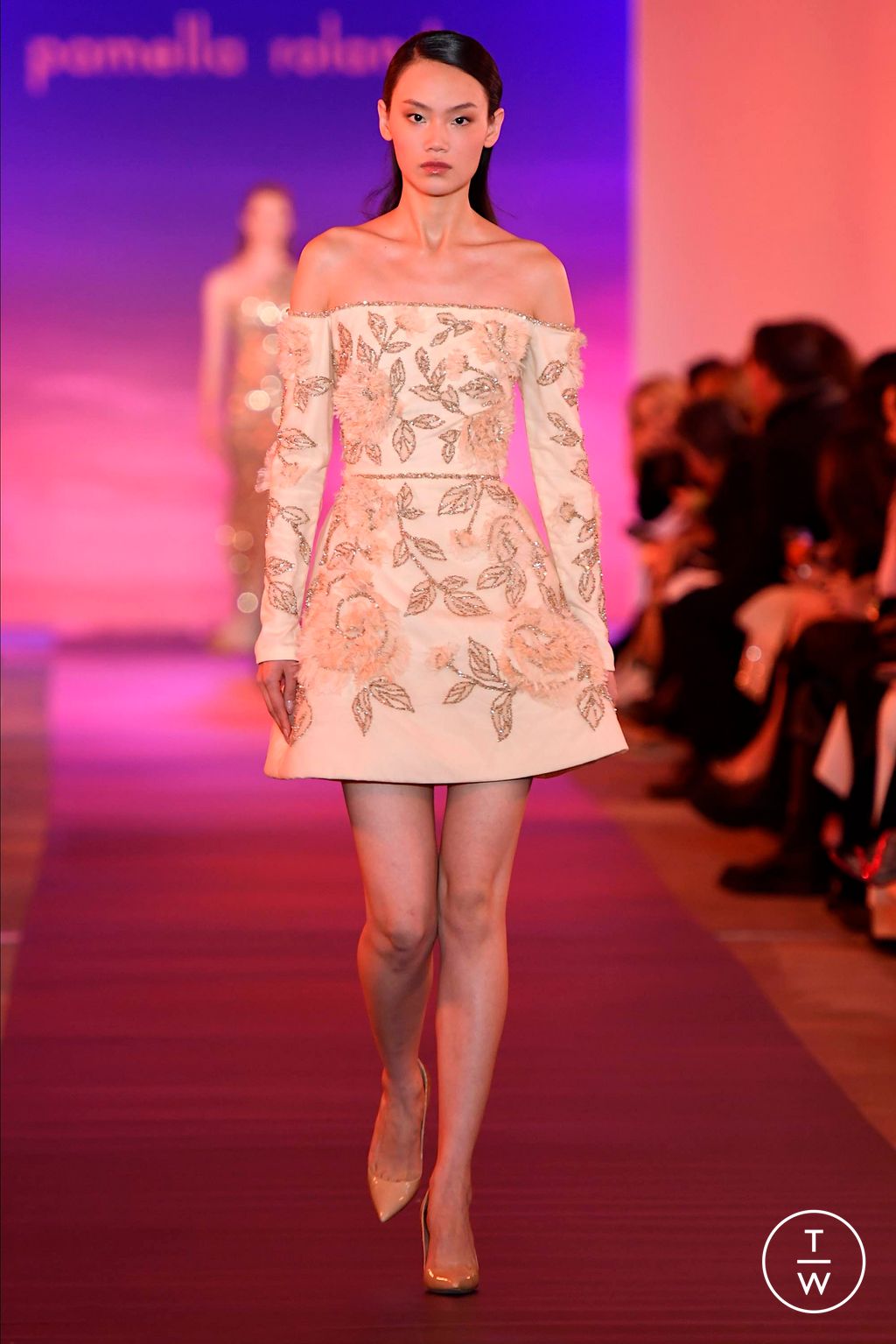 Fashion Week New York Fall/Winter 2024 look 9 de la collection Pamella Roland womenswear