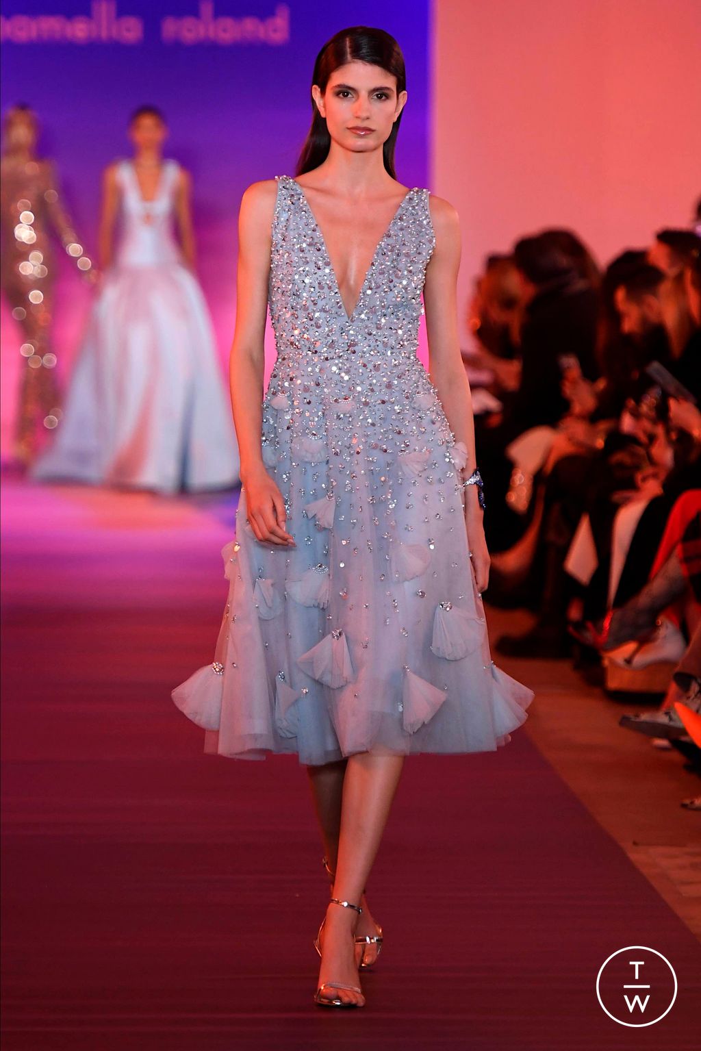 Fashion Week New York Fall/Winter 2024 look 15 from the Pamella Roland collection womenswear