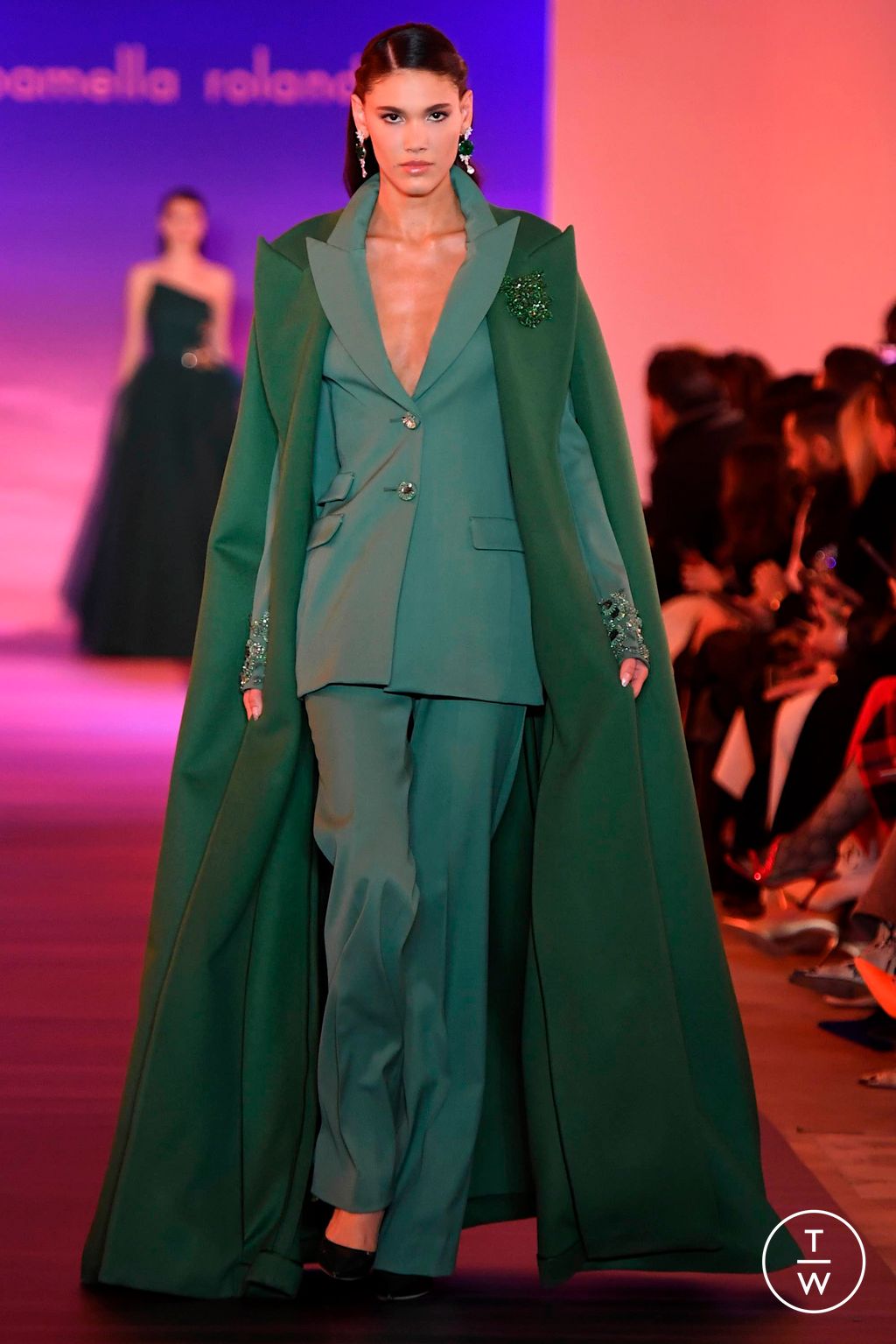 Fashion Week New York Fall/Winter 2024 look 18 de la collection Pamella Roland womenswear