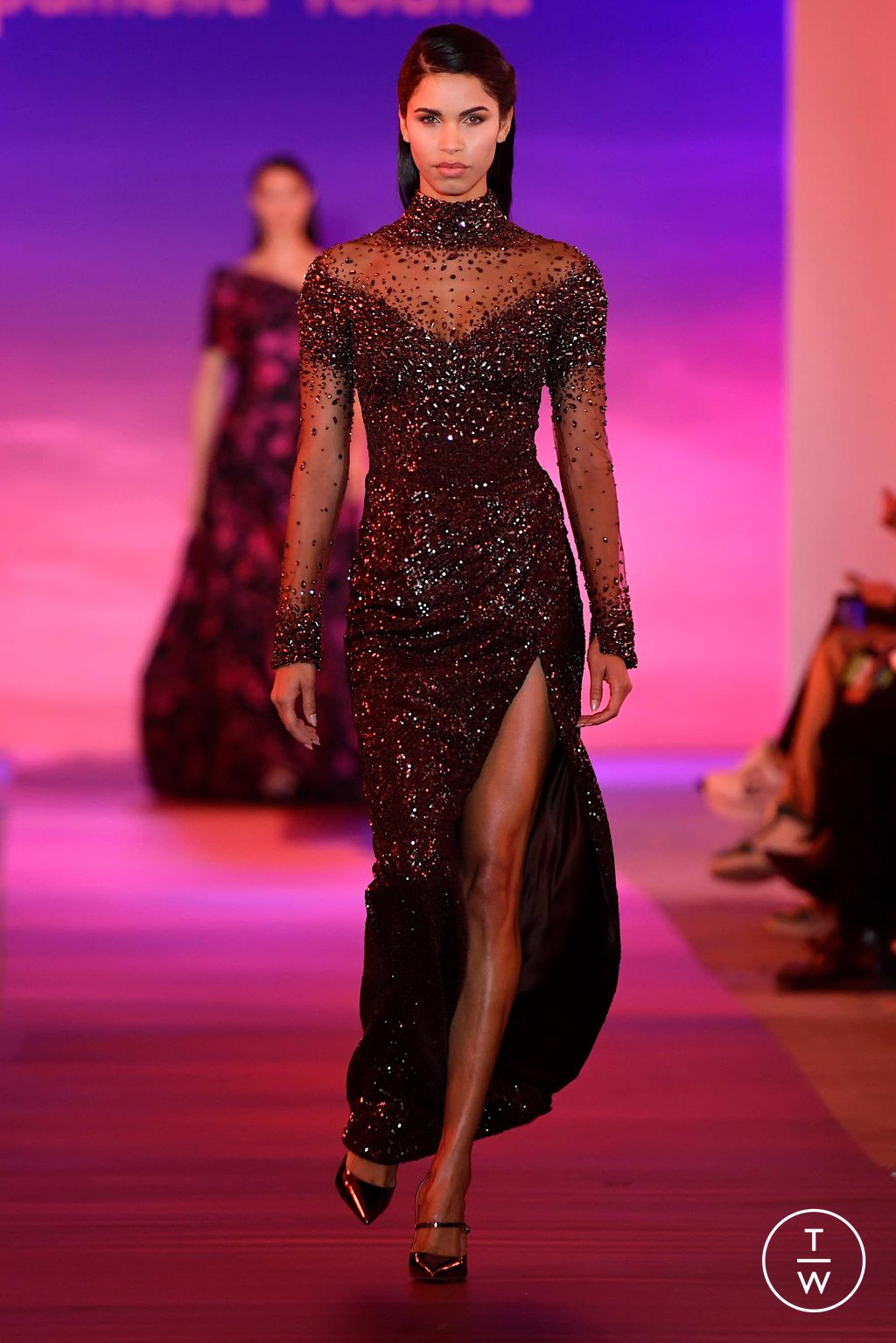 Fashion Week New York Fall/Winter 2024 look 26 from the Pamella Roland collection womenswear