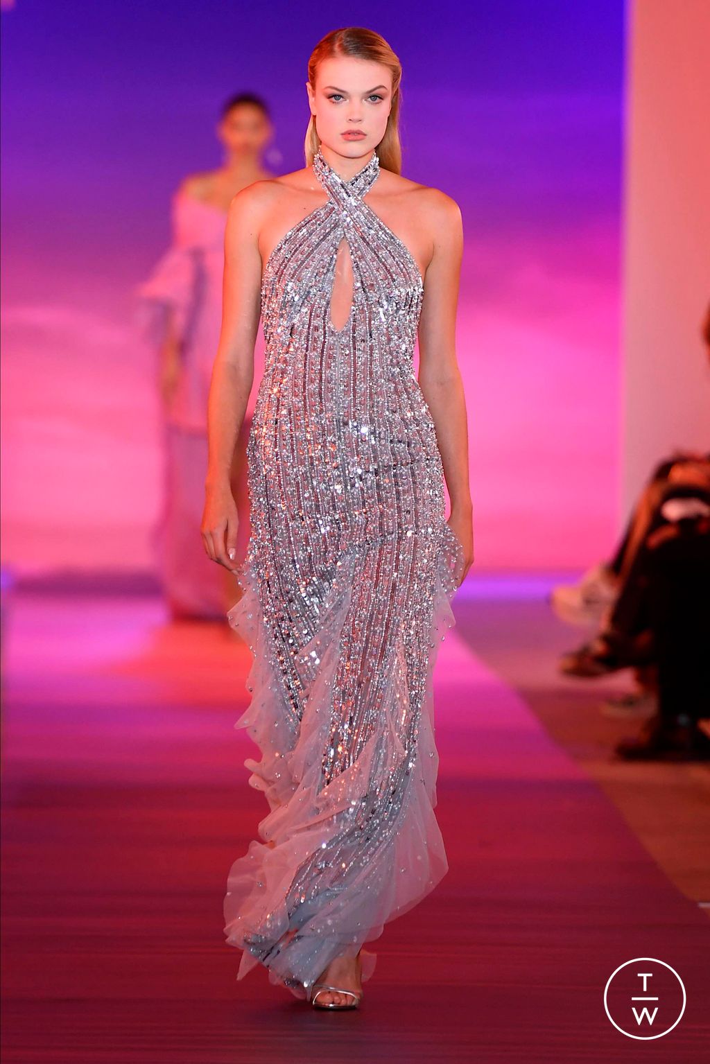 Fashion Week New York Fall/Winter 2024 look 33 from the Pamella Roland collection womenswear