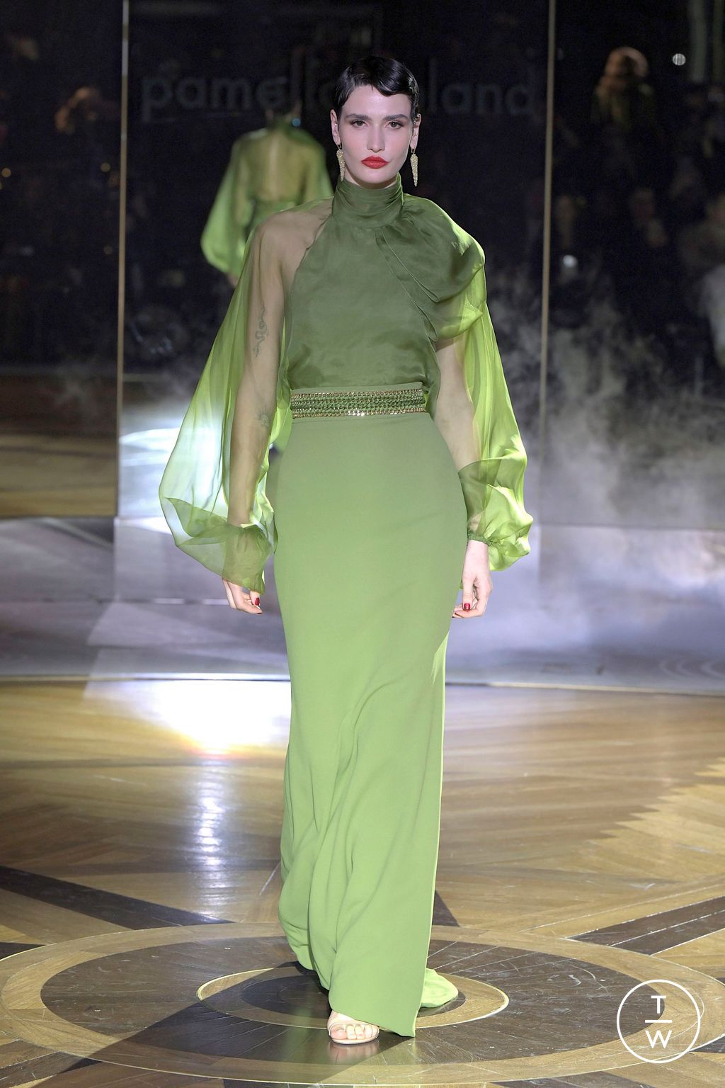 Fashion Week New York Fall/Winter 2025 look 2 from the Pamella Roland collection womenswear