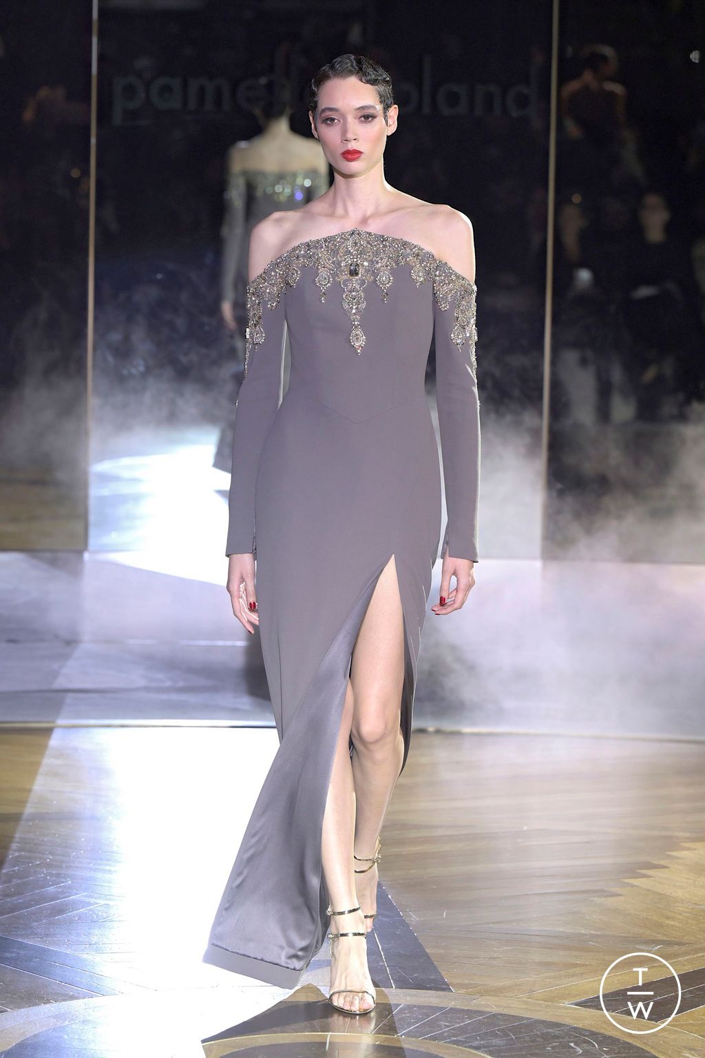 Fashion Week New York Fall/Winter 2025 look 14 from the Pamella Roland collection womenswear