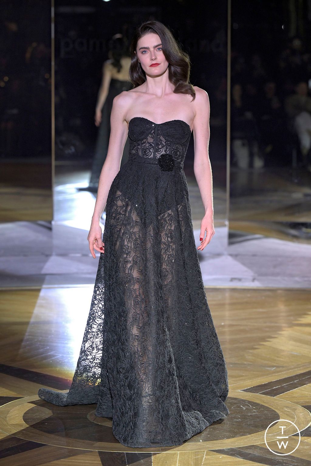 Fashion Week New York Fall/Winter 2025 look 19 from the Pamella Roland collection womenswear