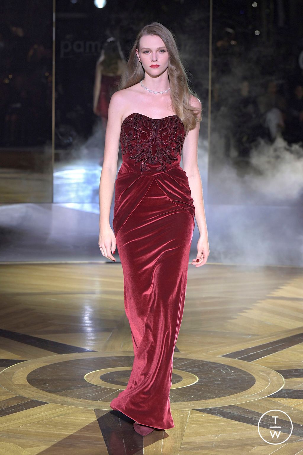 Fashion Week New York Fall/Winter 2025 look 25 from the Pamella Roland collection womenswear