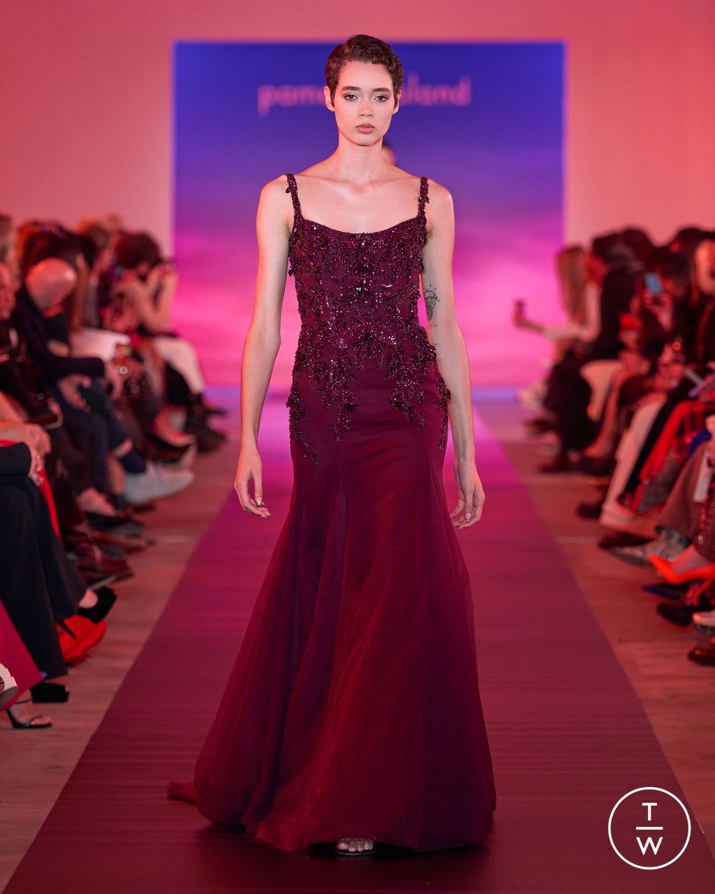 Fashion Week New York Fall/Winter 2024 look 30 de la collection Pamella Roland womenswear