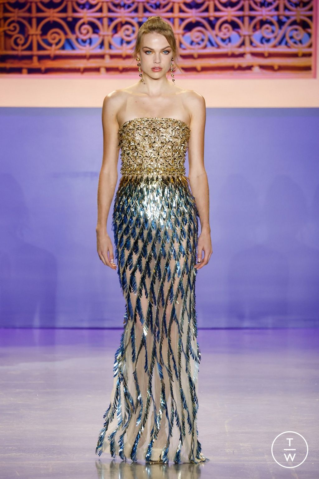 Fashion Week New York Spring/Summer 2024 look 3 from the Pamella Roland collection 女装