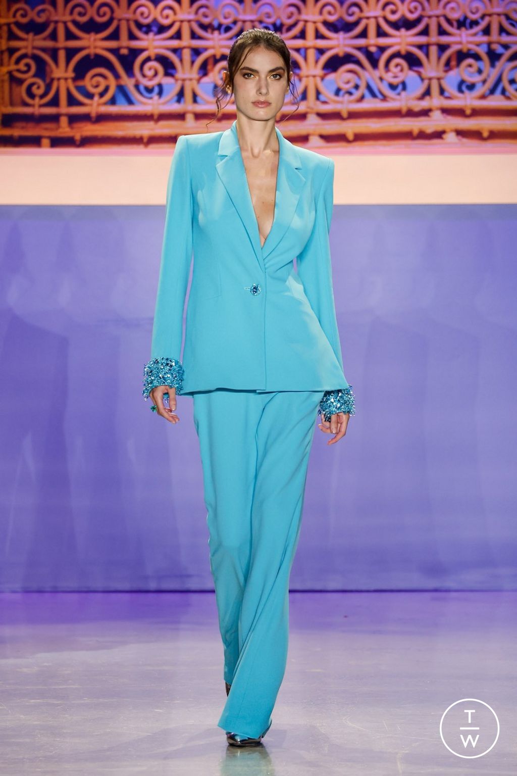 Fashion Week New York Spring/Summer 2024 look 9 from the Pamella Roland collection 女装