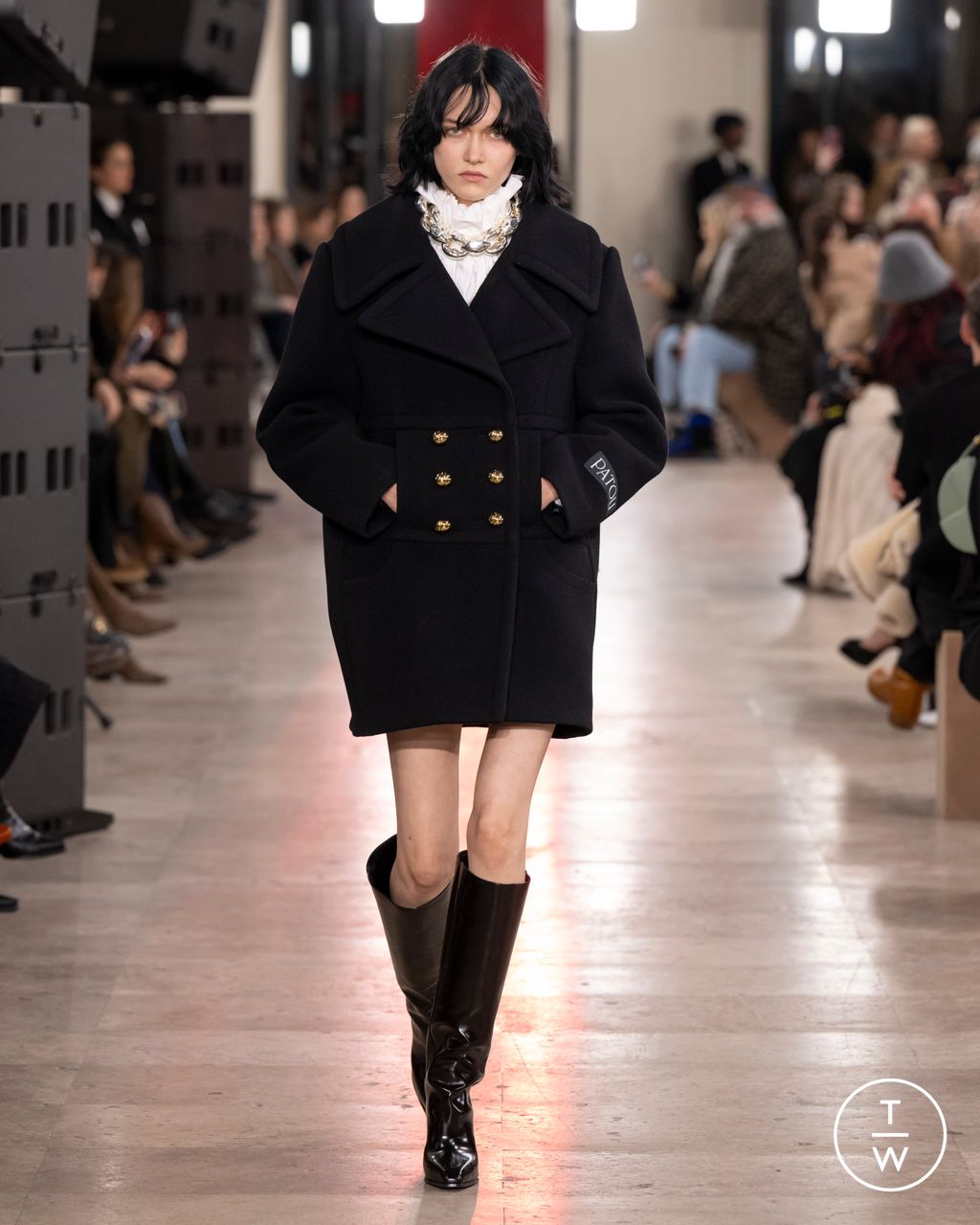 Fashion Week Paris Fall/Winter 2025 look 1 from the Patou collection womenswear