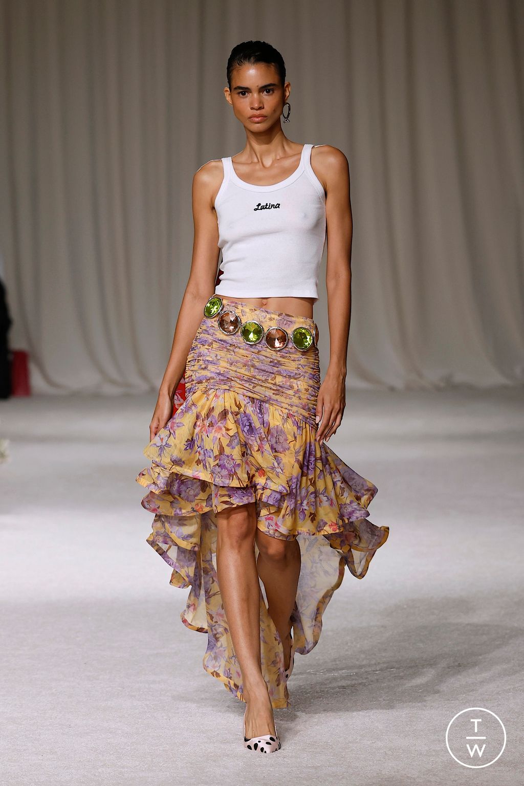 Fashion Week New York Spring/Summer 2026 look 1 de la collection Patbo womenswear