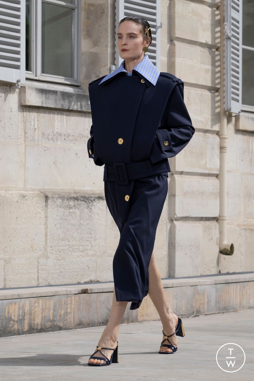 Fashion Week Paris Spring-Summer 2025 look 4 from the Patou collection 女装