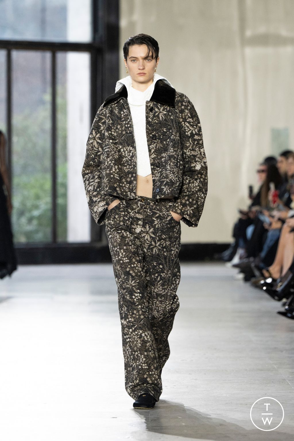 Fashion Week Paris Fall/Winter 2026 look 4 from the Patou collection 女装