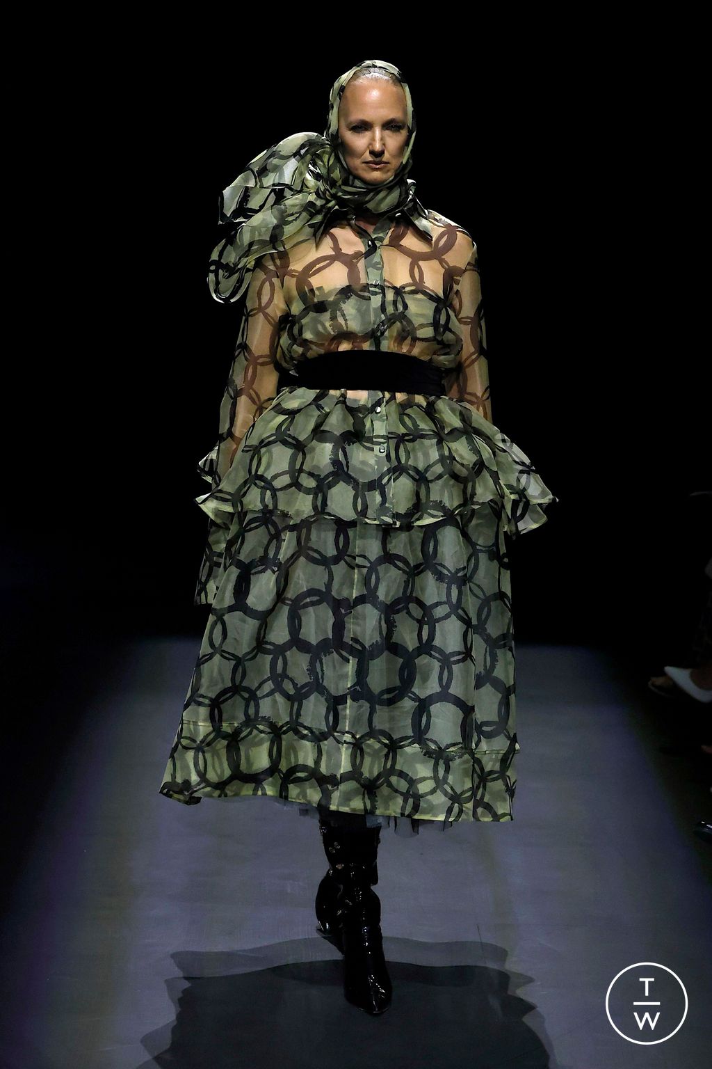Fashion Week London Spring/Summer 2025 look 1 from the Patrick Mcdowell collection womenswear
