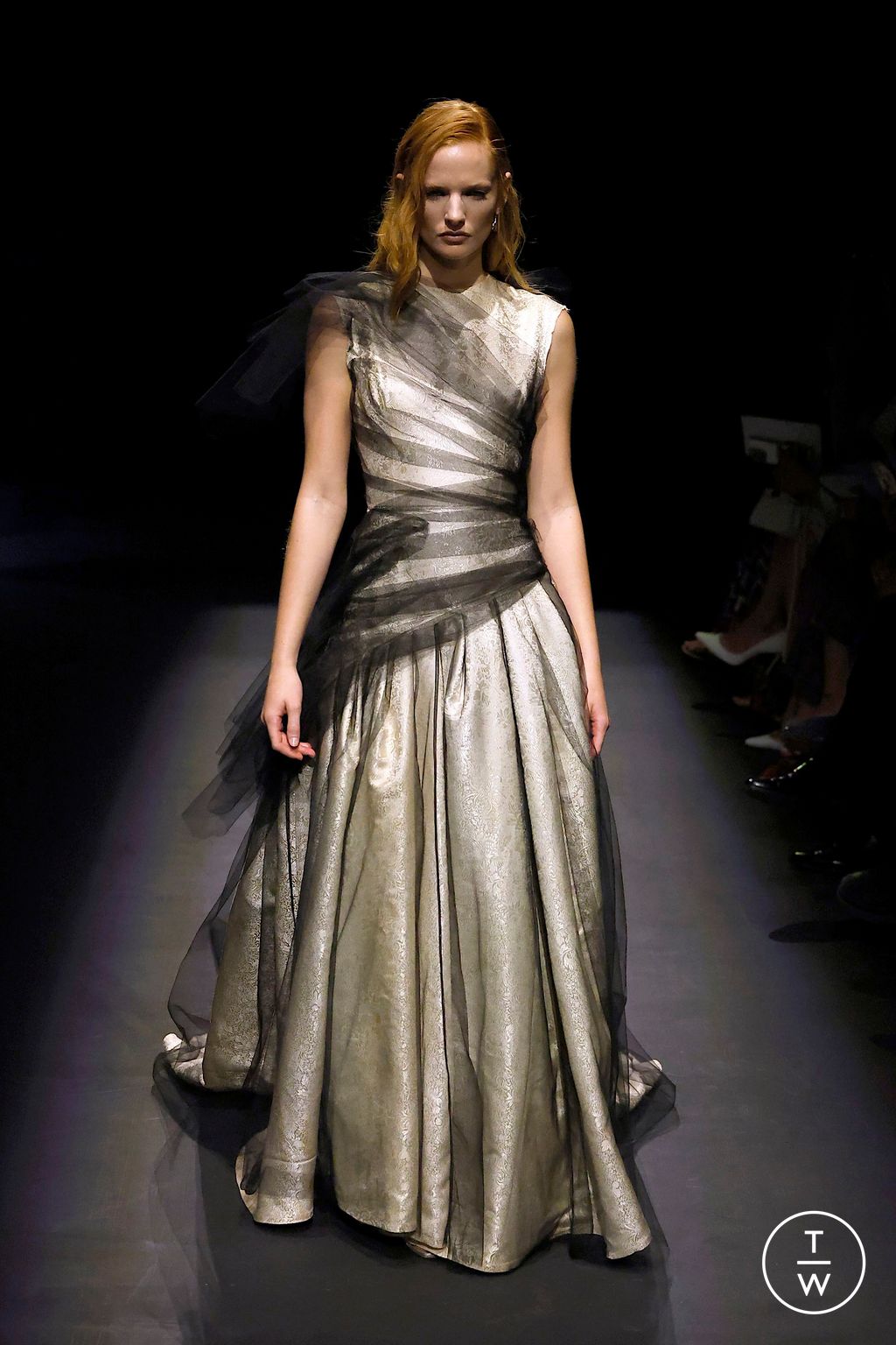 Fashion Week London Spring/Summer 2025 look 24 from the Patrick Mcdowell collection womenswear