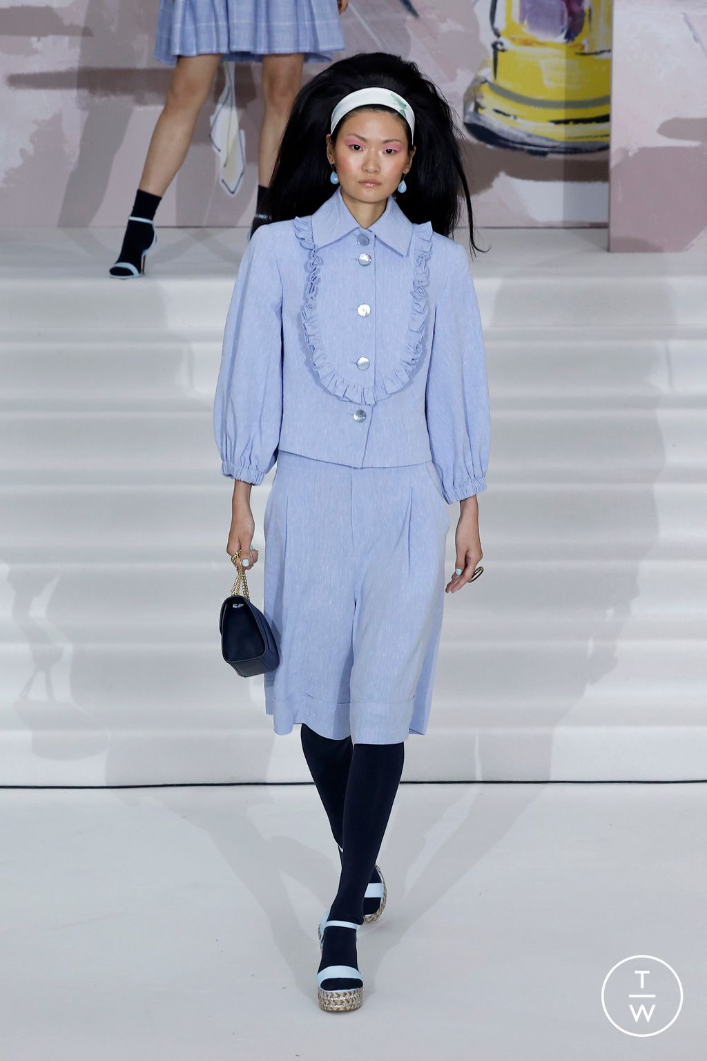 Fashion Week London Spring-Summer 2025 look 4 from the Paul Costelloe collection womenswear