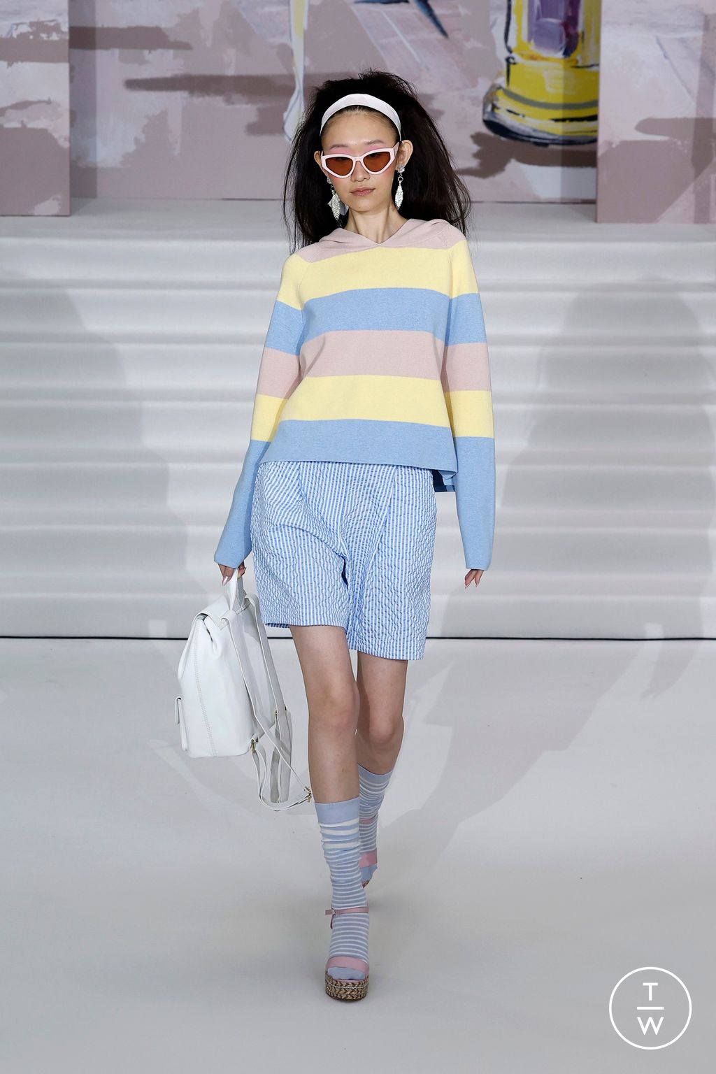 Fashion Week London Spring/Summer 2025 look 7 from the Paul Costelloe collection womenswear