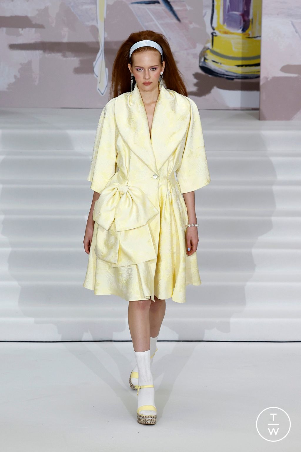Fashion Week London Spring/Summer 2025 look 40 from the Paul Costelloe collection womenswear