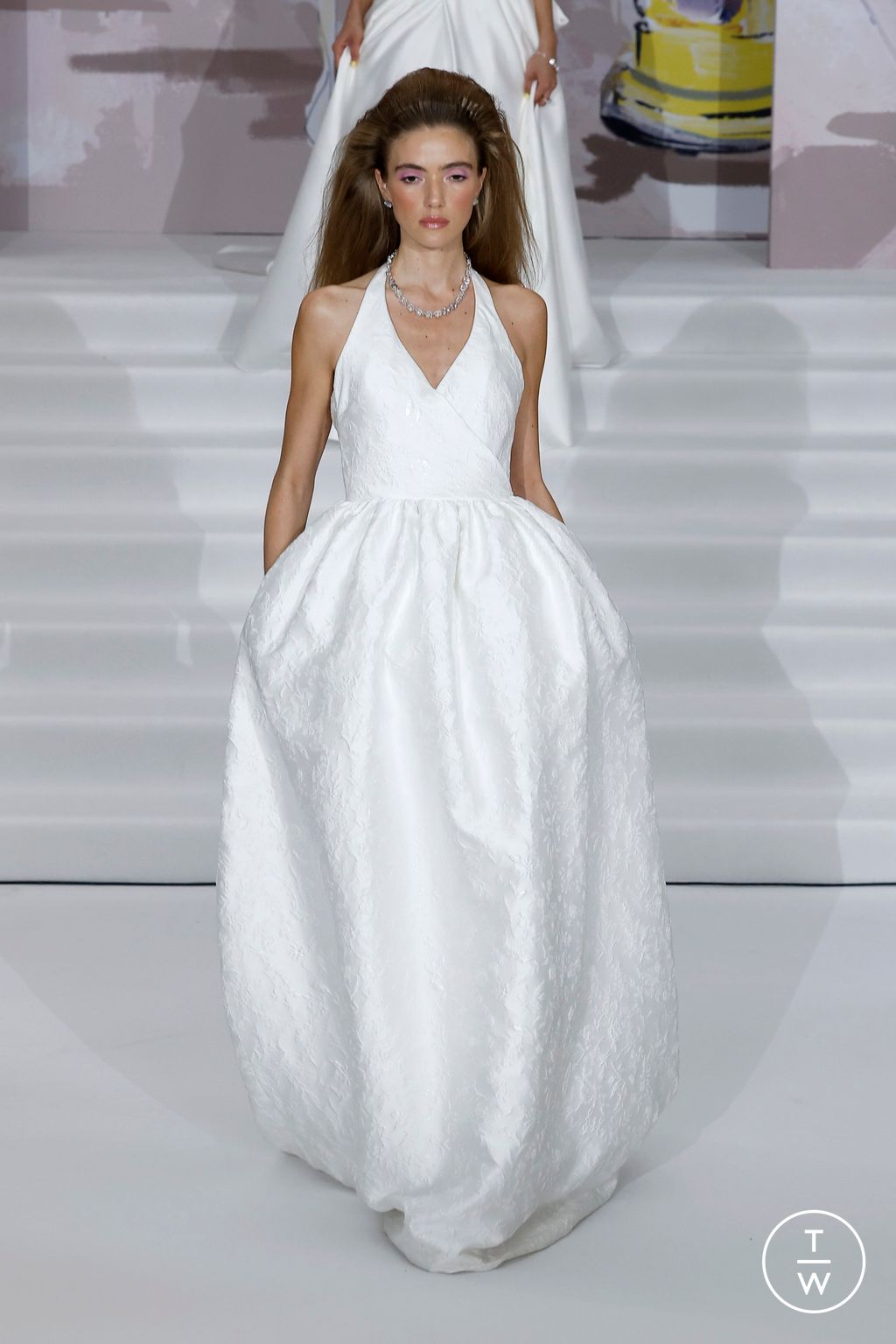 Fashion Week London Spring/Summer 2025 look 56 from the Paul Costelloe collection womenswear