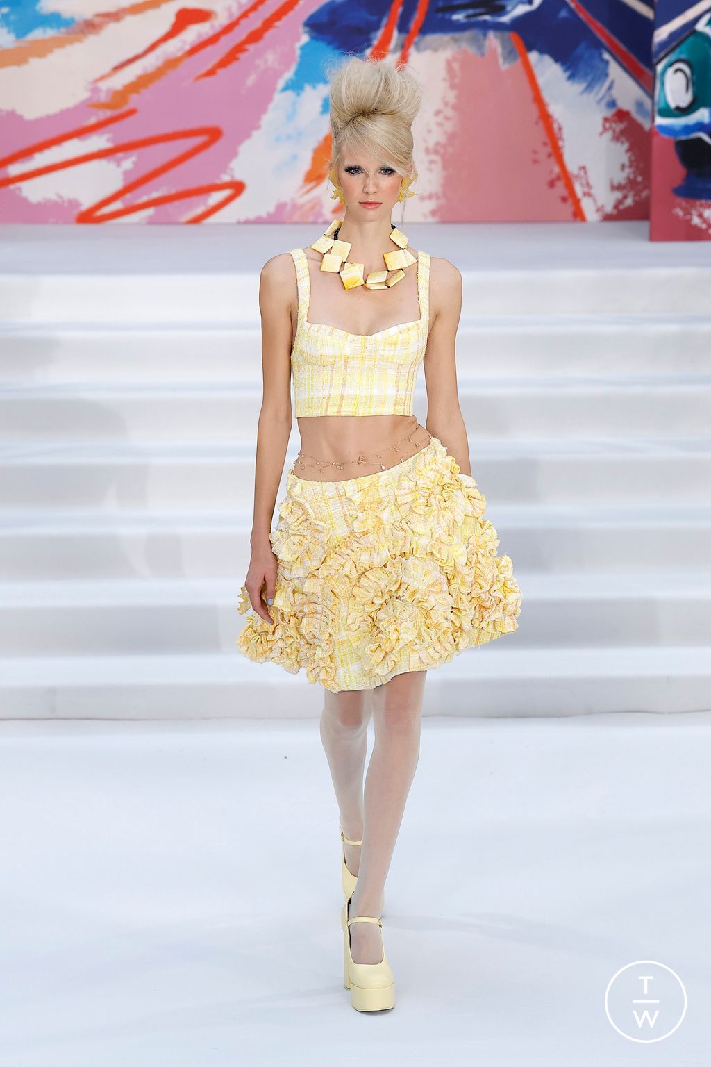 Fashion Week London Spring/Summer 2026 look 9 from the Paul Costelloe collection womenswear