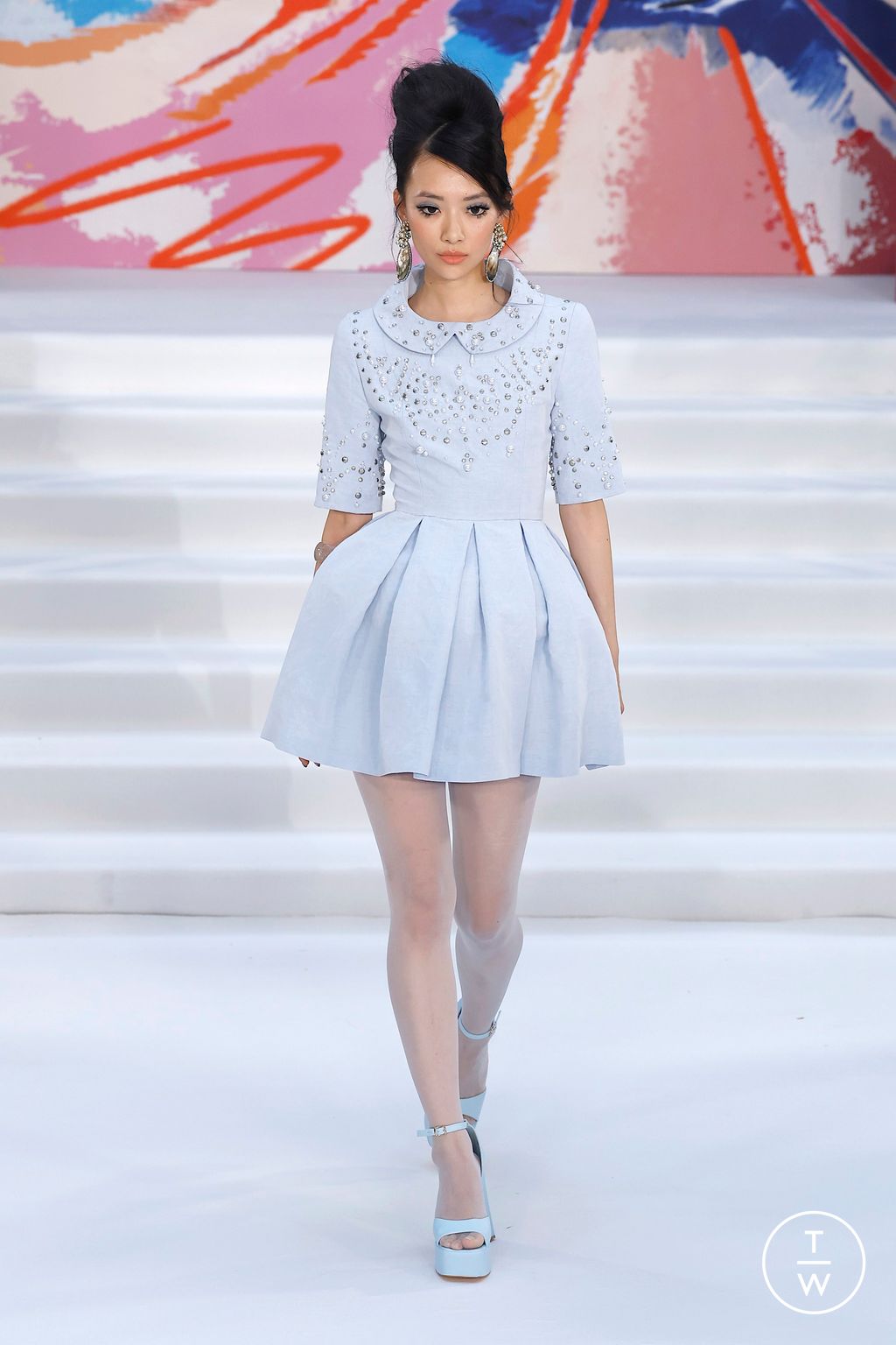 Fashion Week London Spring/Summer 2026 look 37 from the Paul Costelloe collection womenswear