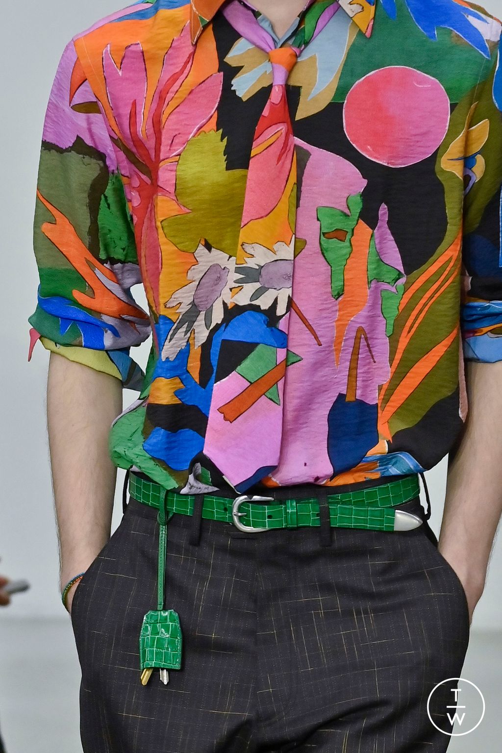 Fashion Week Milan Spring/Summer 2026 look 3 from the Paul Smith collection menswear accessories