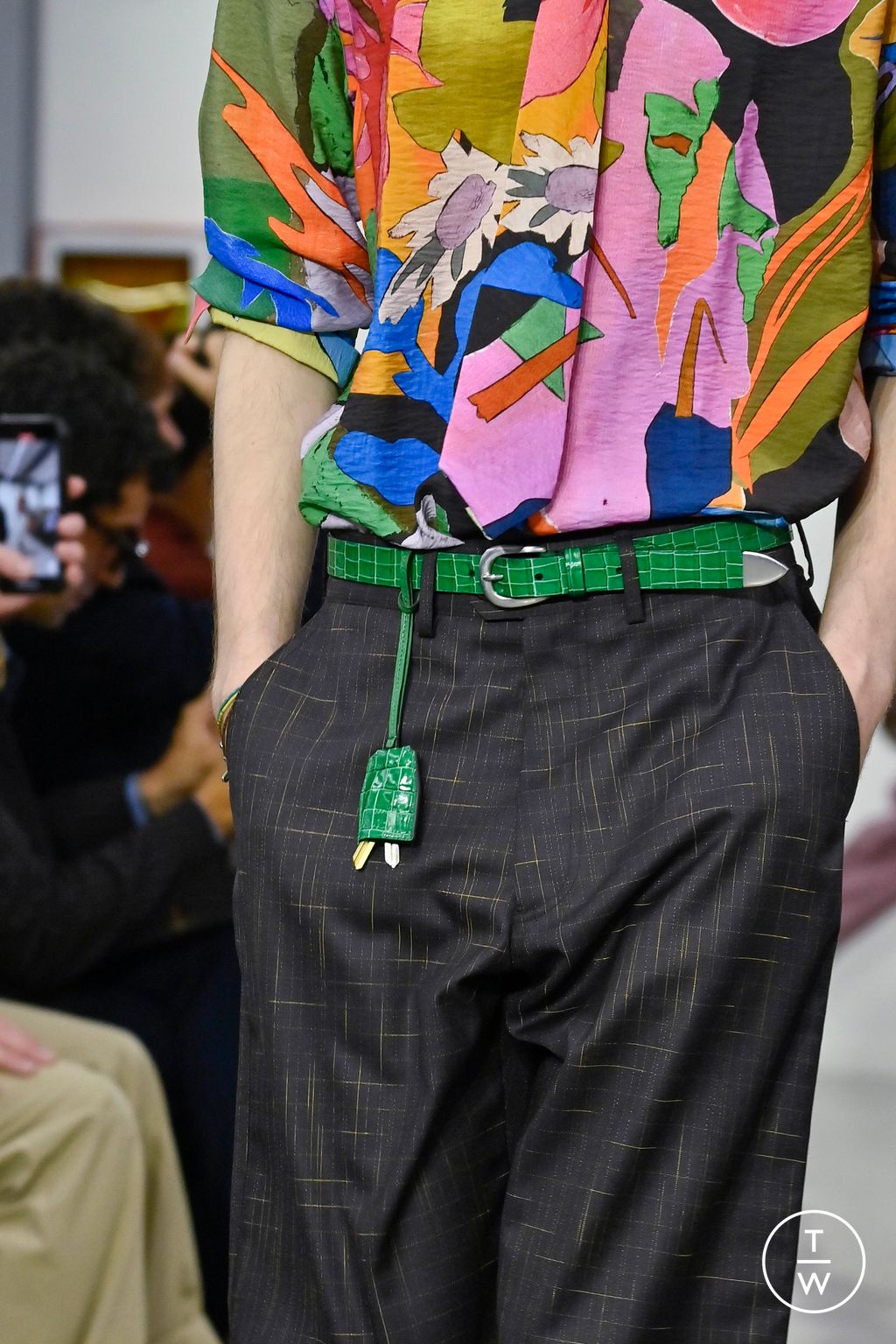 Fashion Week Milan Spring/Summer 2026 look 1 de la collection Paul Smith menswear accessories