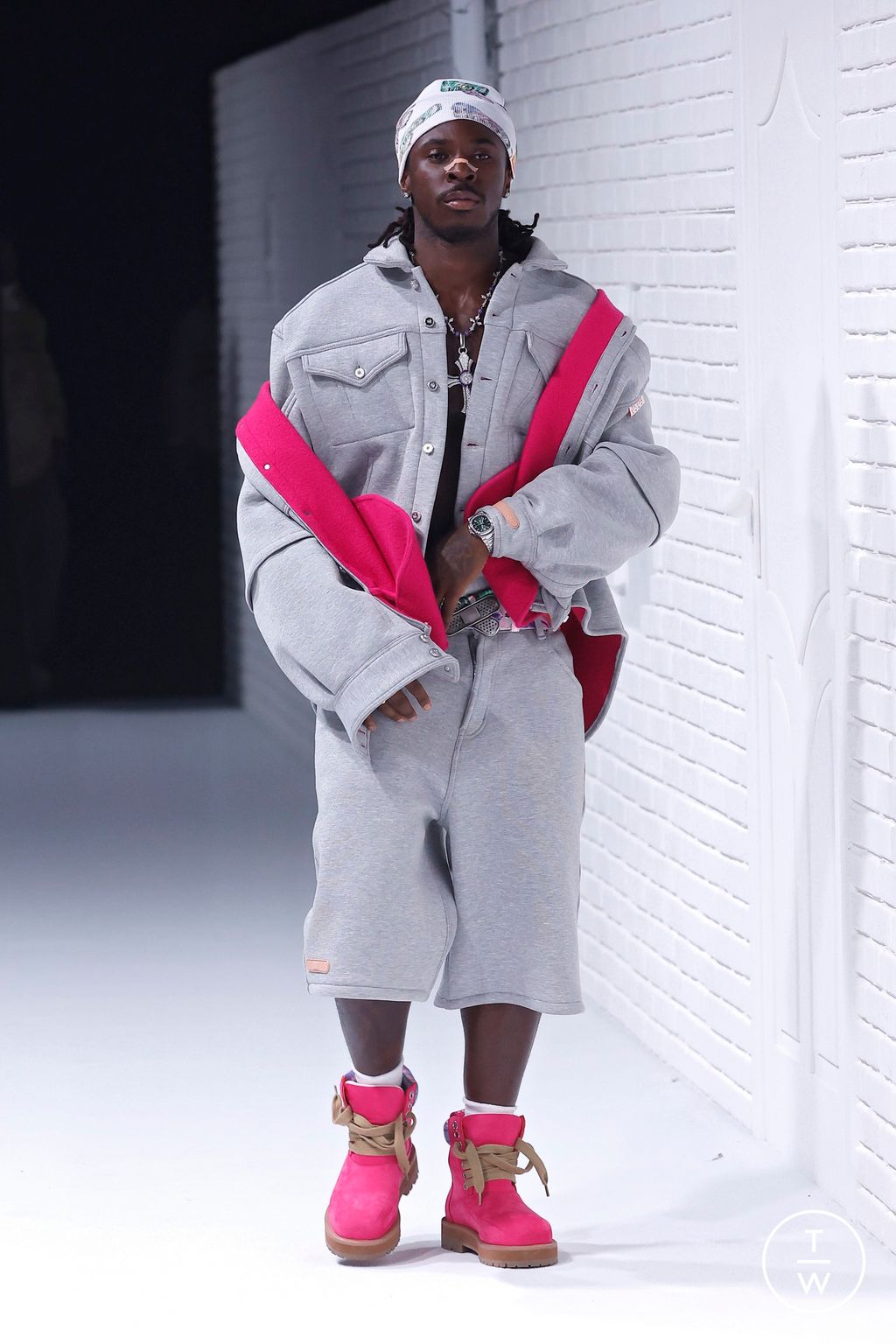 Fashion Week Milan Fall/Winter 2025 look 1 from the PDF collection menswear