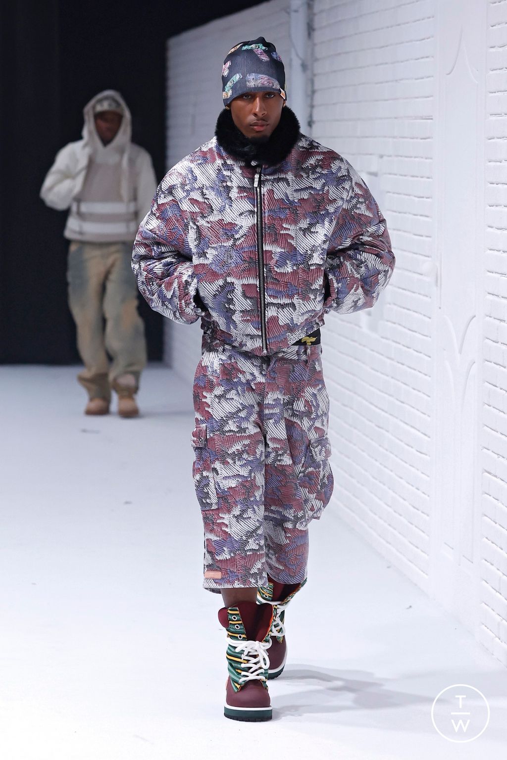Fashion Week Milan Fall/Winter 2025 look 8 de la collection PDF menswear