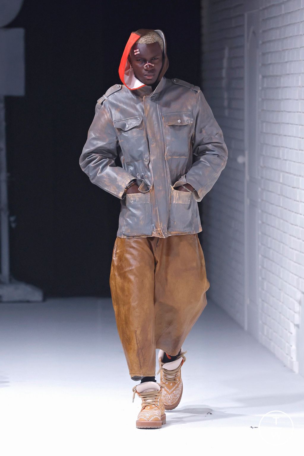 Fashion Week Milan Fall/Winter 2025 look 32 from the PDF collection menswear