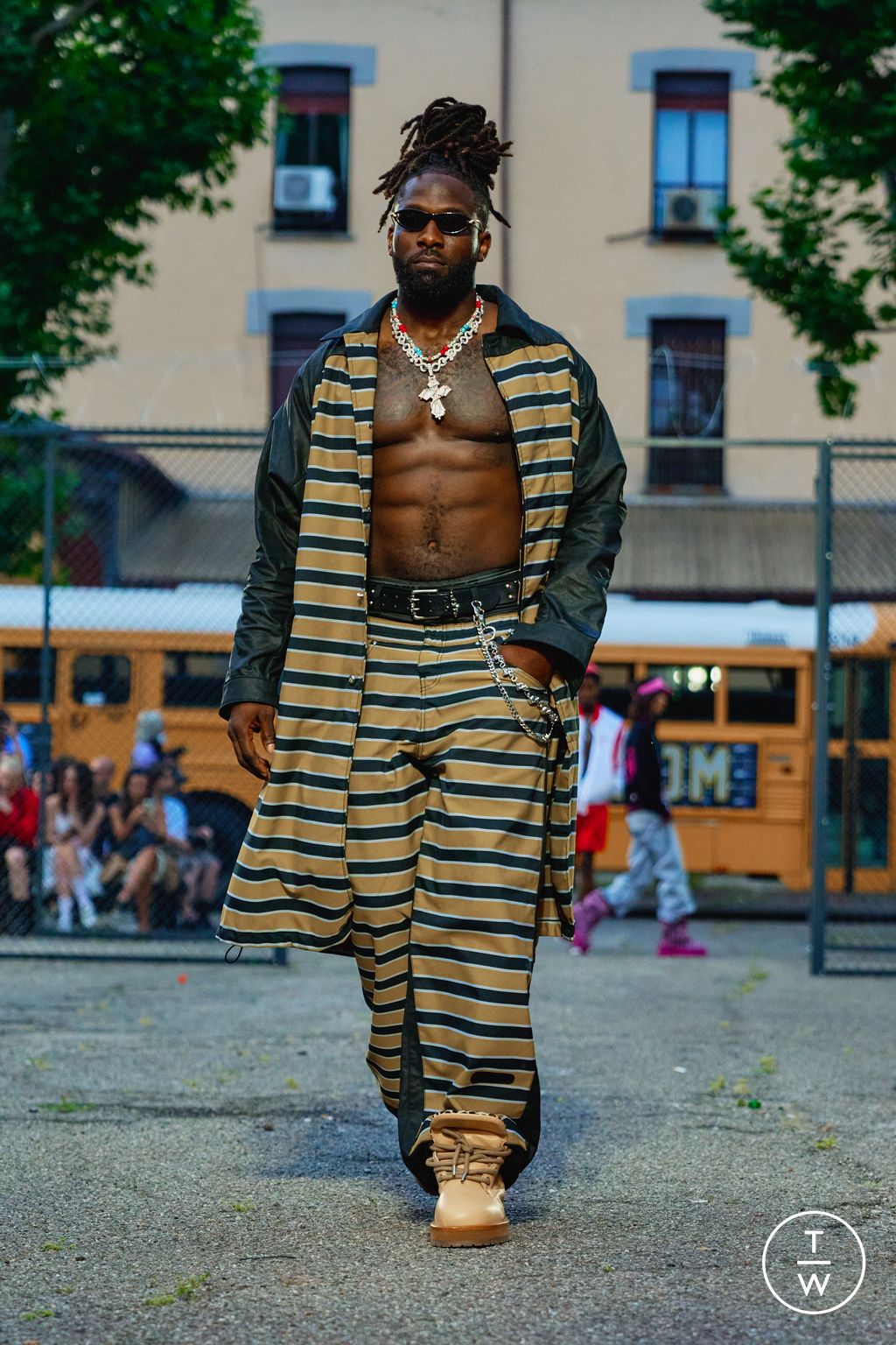 Fashion Week Milan Spring/Summer 2026 look 13 from the PDF collection menswear