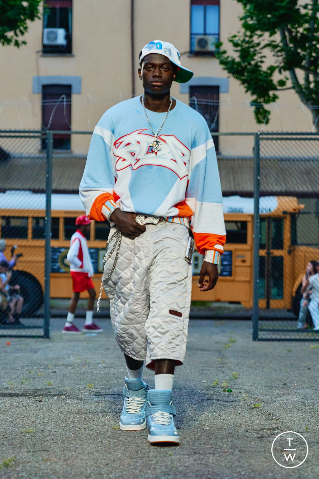 Fashion Week Milan Spring/Summer 2026 look 16 from the PDF collection menswear